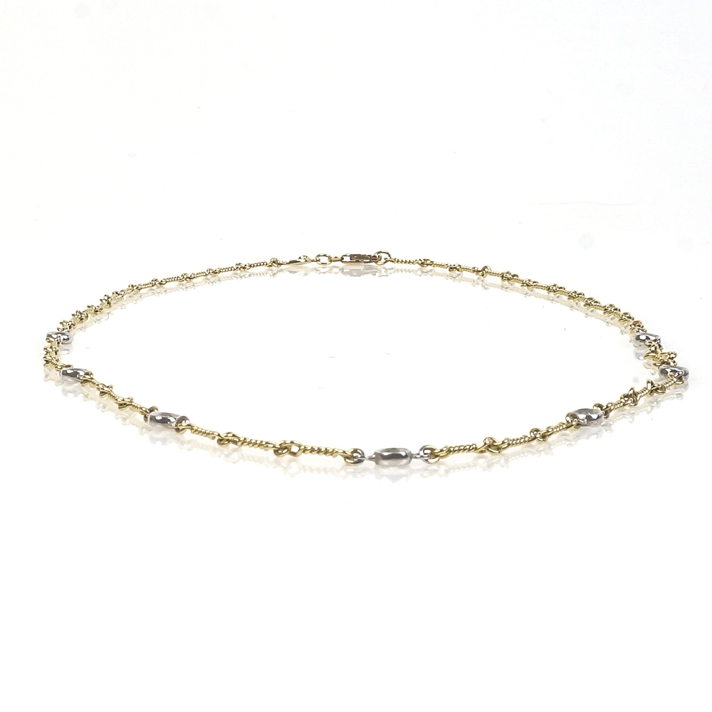 Roberto Coin 18K Two-Tone Gold and Diamond Station Necklace