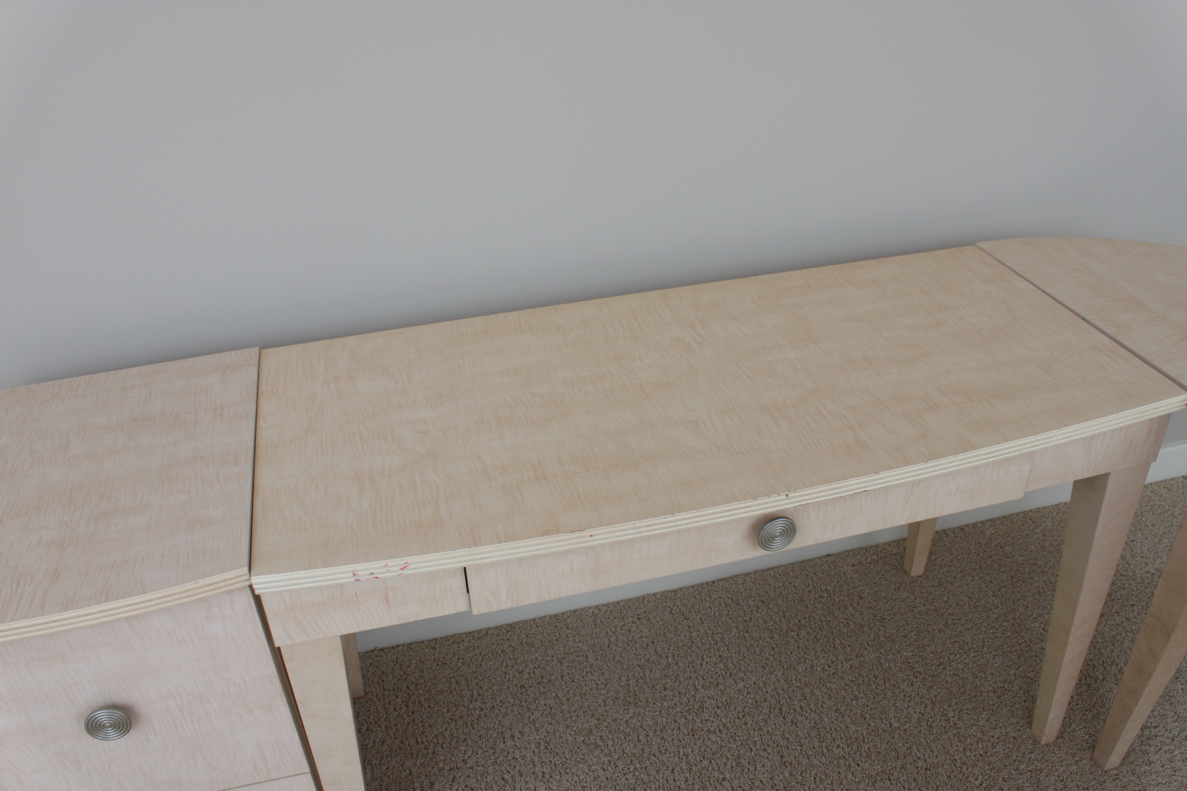 Wood Desks and Filing Cabinet by Lane