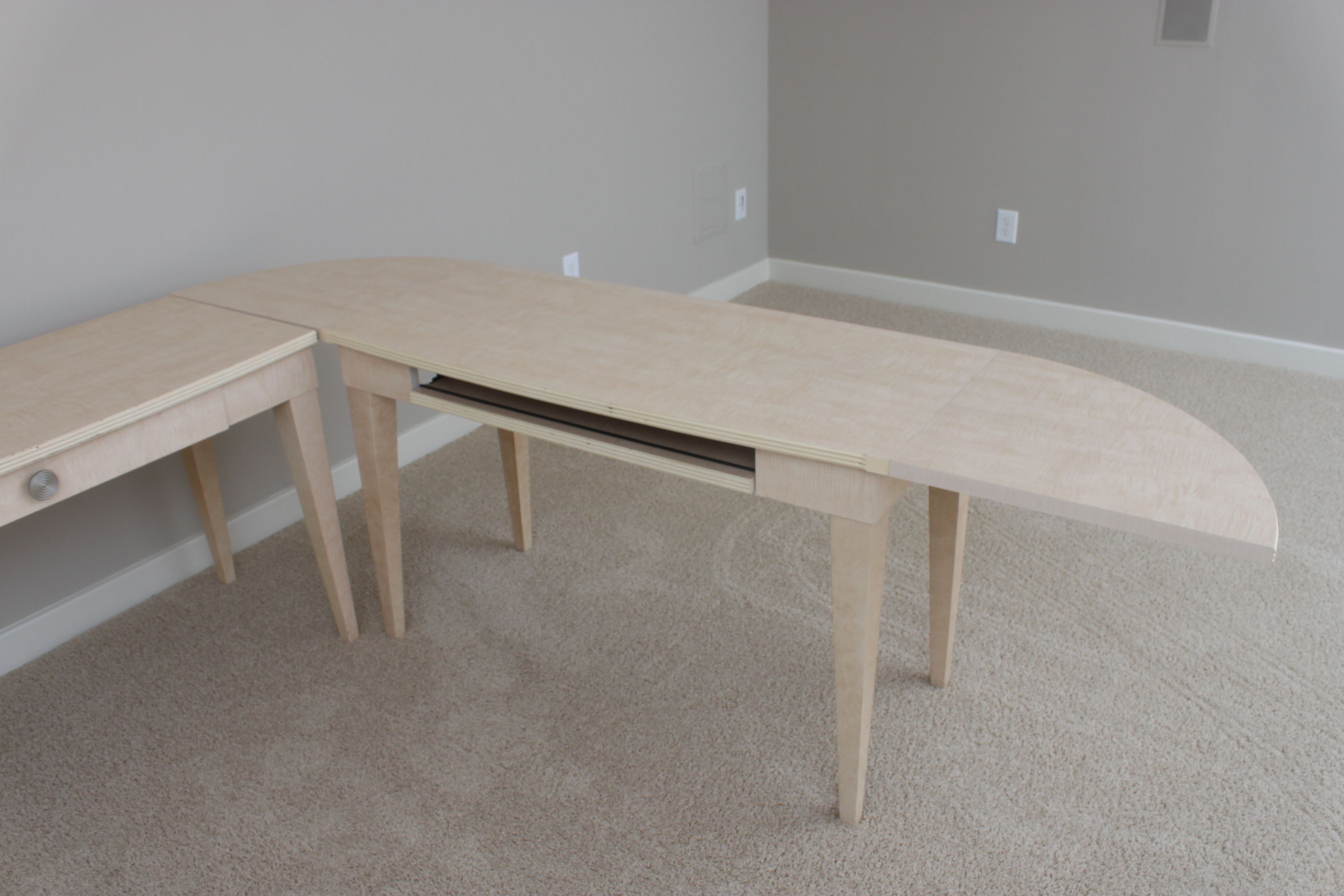 Wood Desks and Filing Cabinet by Lane
