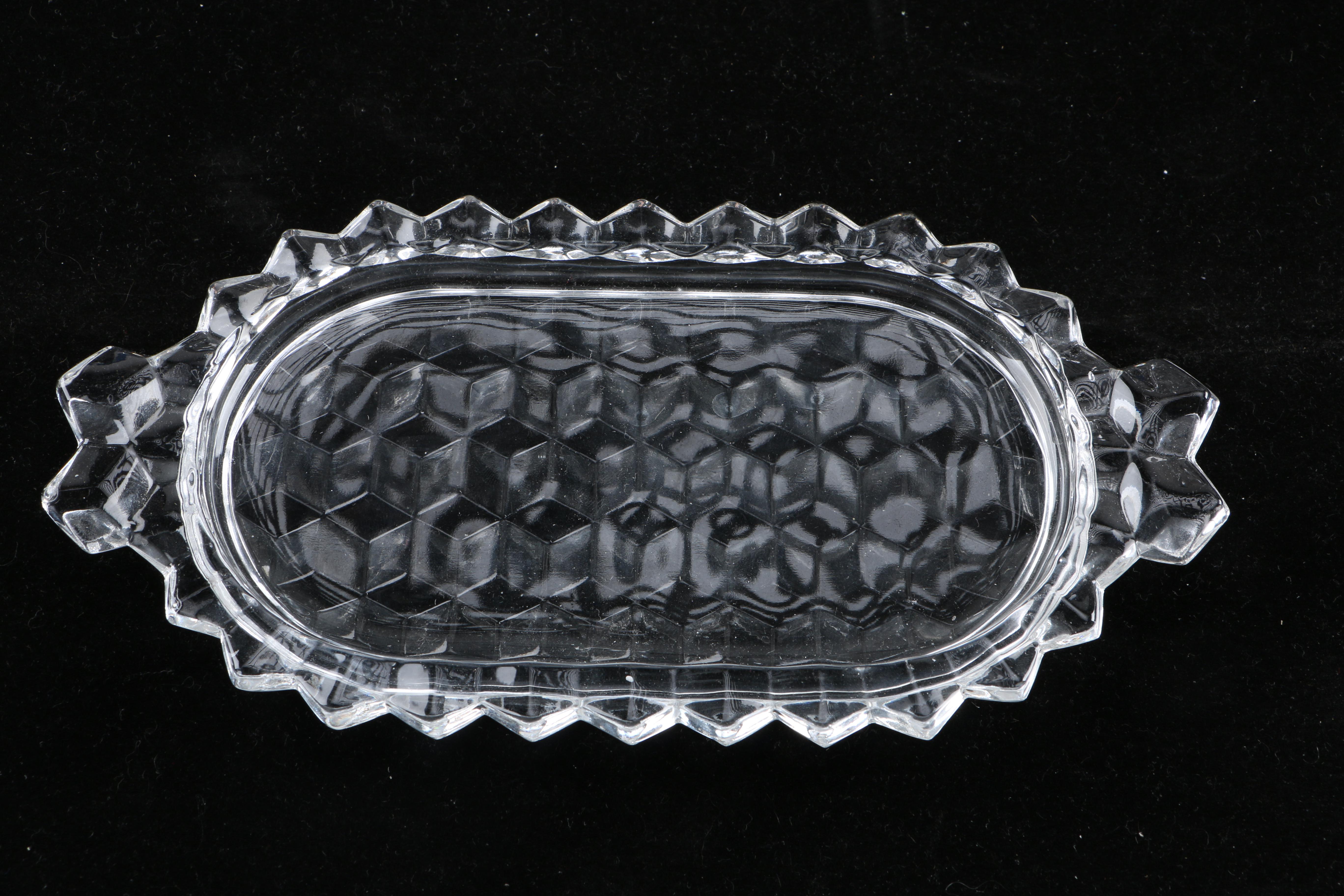 Set of Mainly Fostoria "American" Glass Dinnerware and Serveware