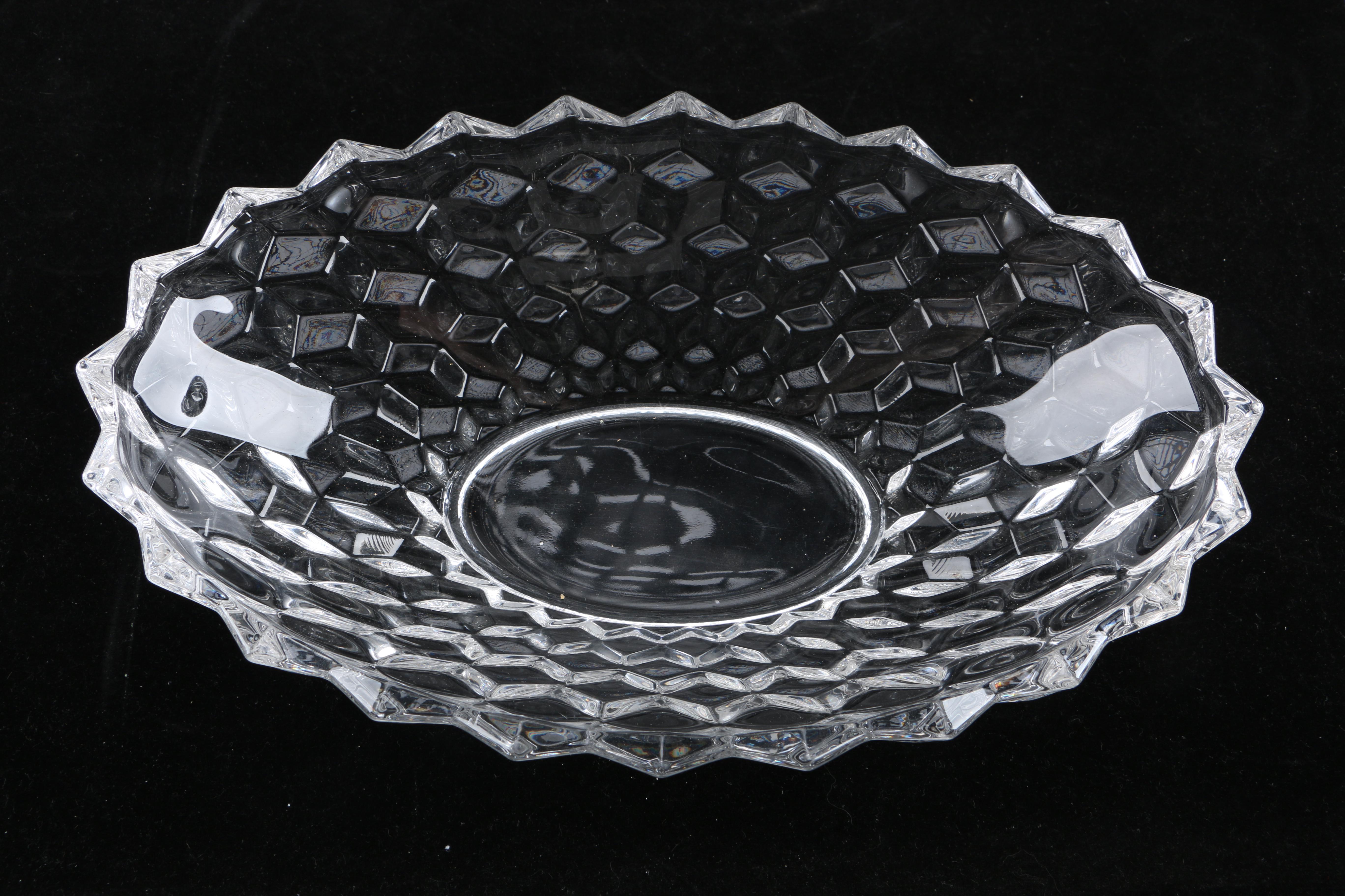 Set of Mainly Fostoria "American" Glass Dinnerware and Serveware