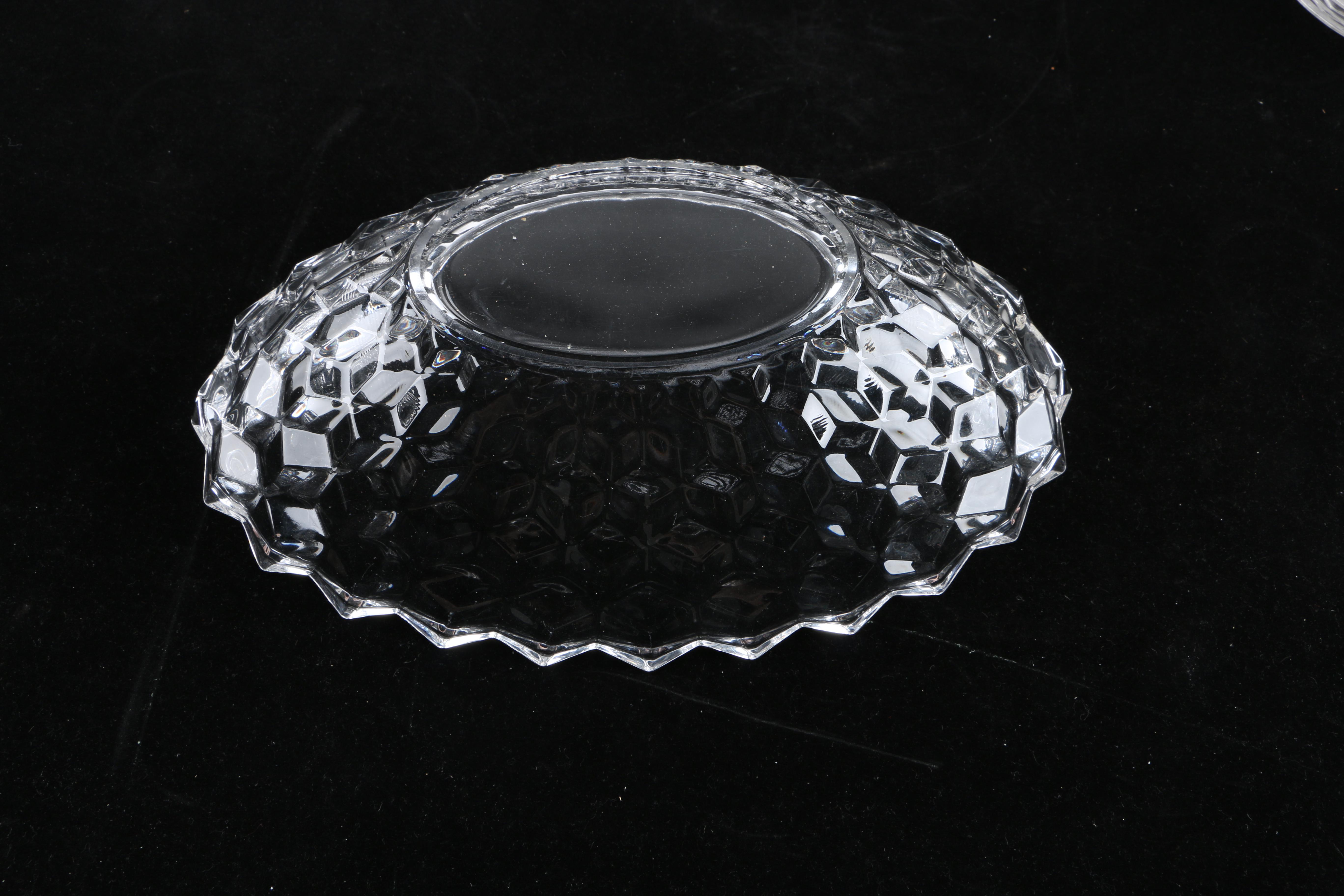 Set of Mainly Fostoria "American" Glass Dinnerware and Serveware