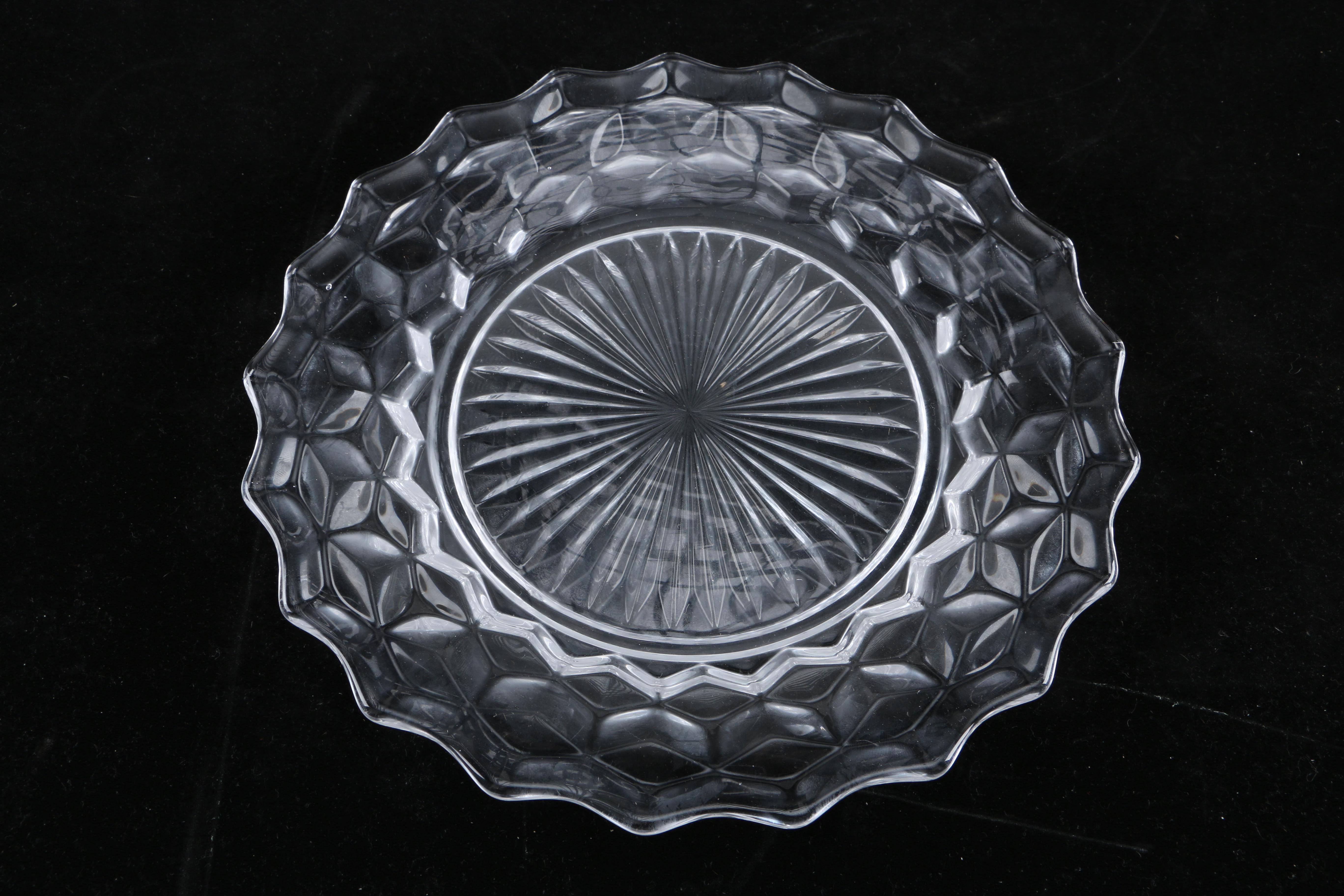 Set of Mainly Fostoria "American" Glass Dinnerware and Serveware