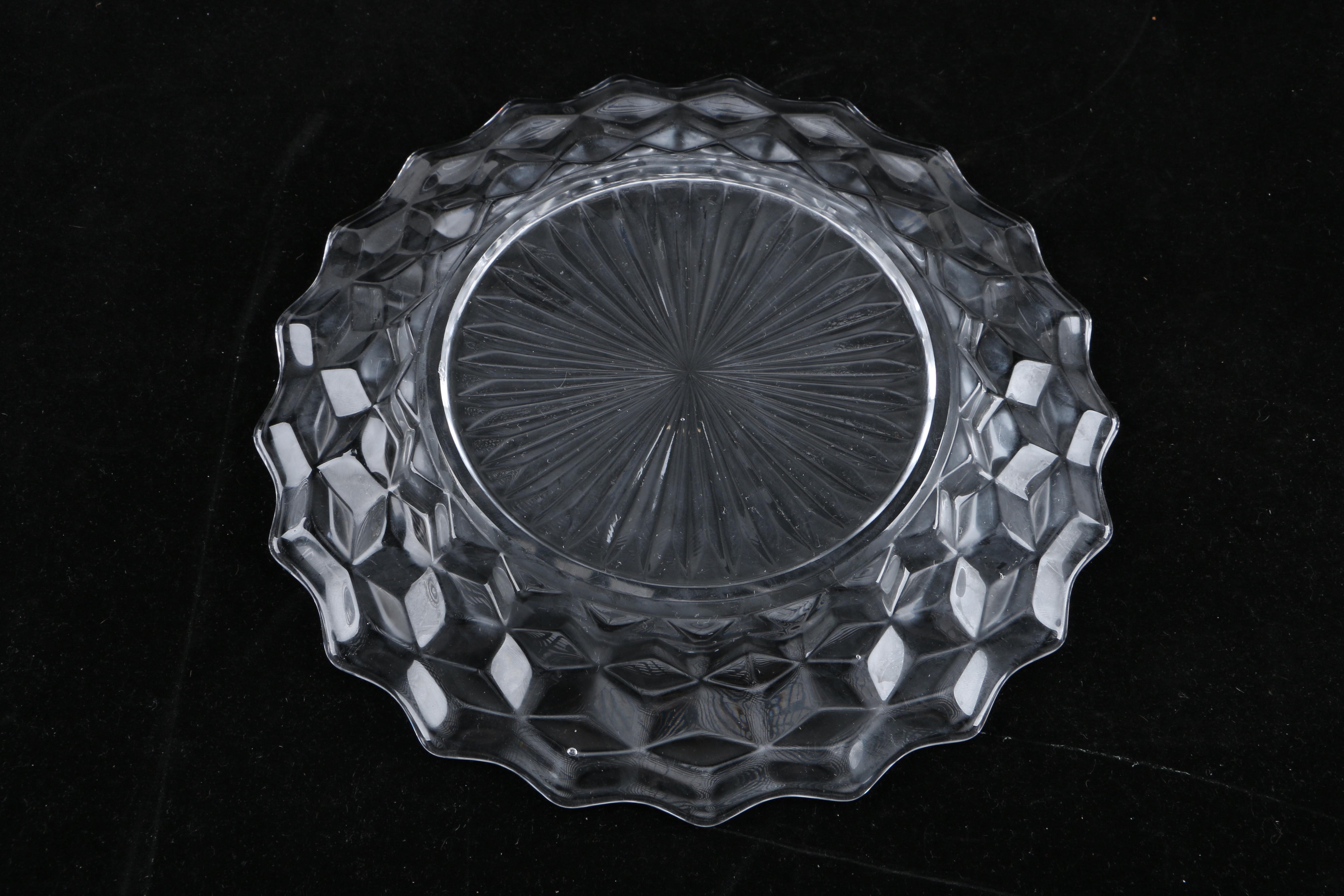 Set of Mainly Fostoria "American" Glass Dinnerware and Serveware