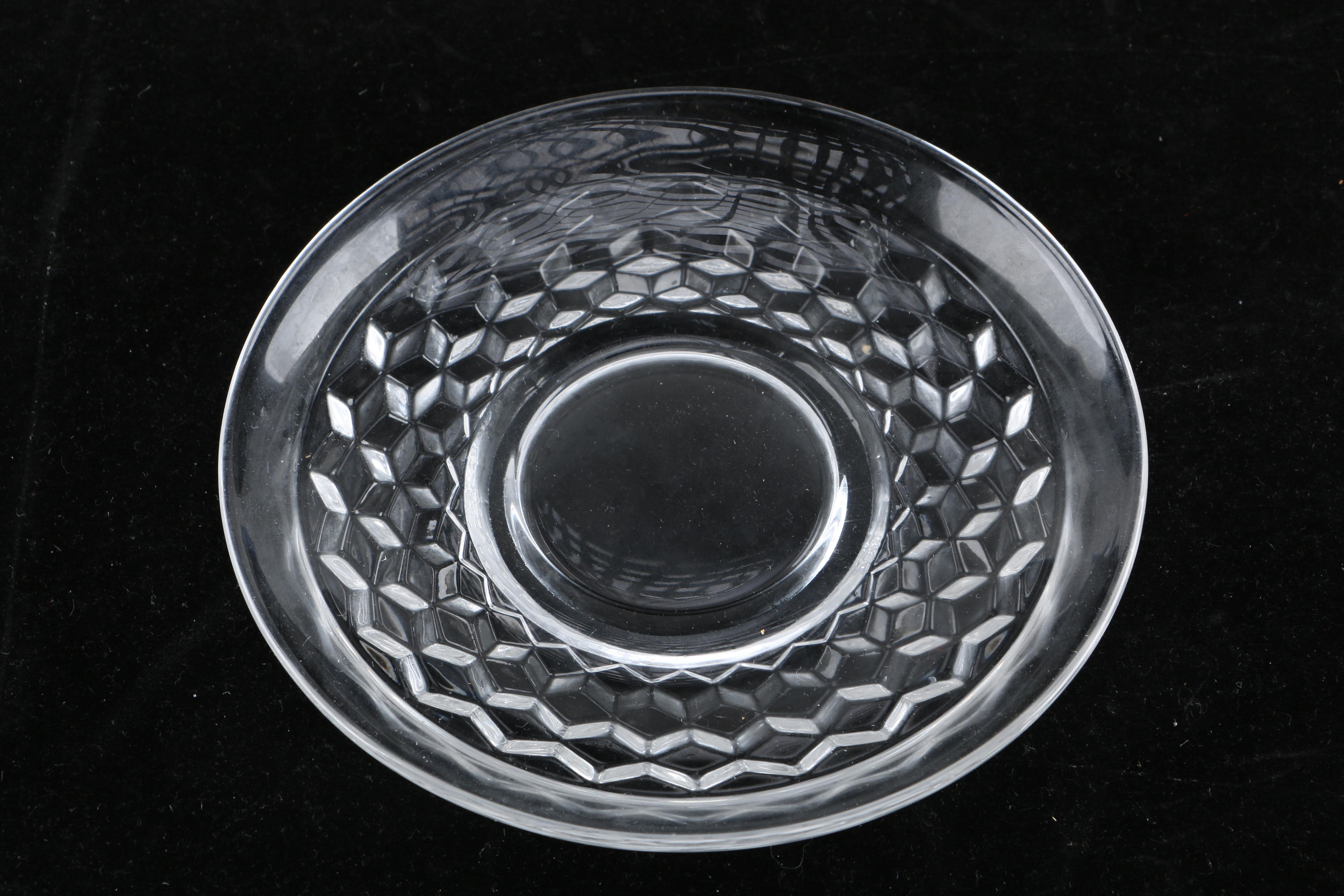 Set of Mainly Fostoria "American" Glass Dinnerware and Serveware