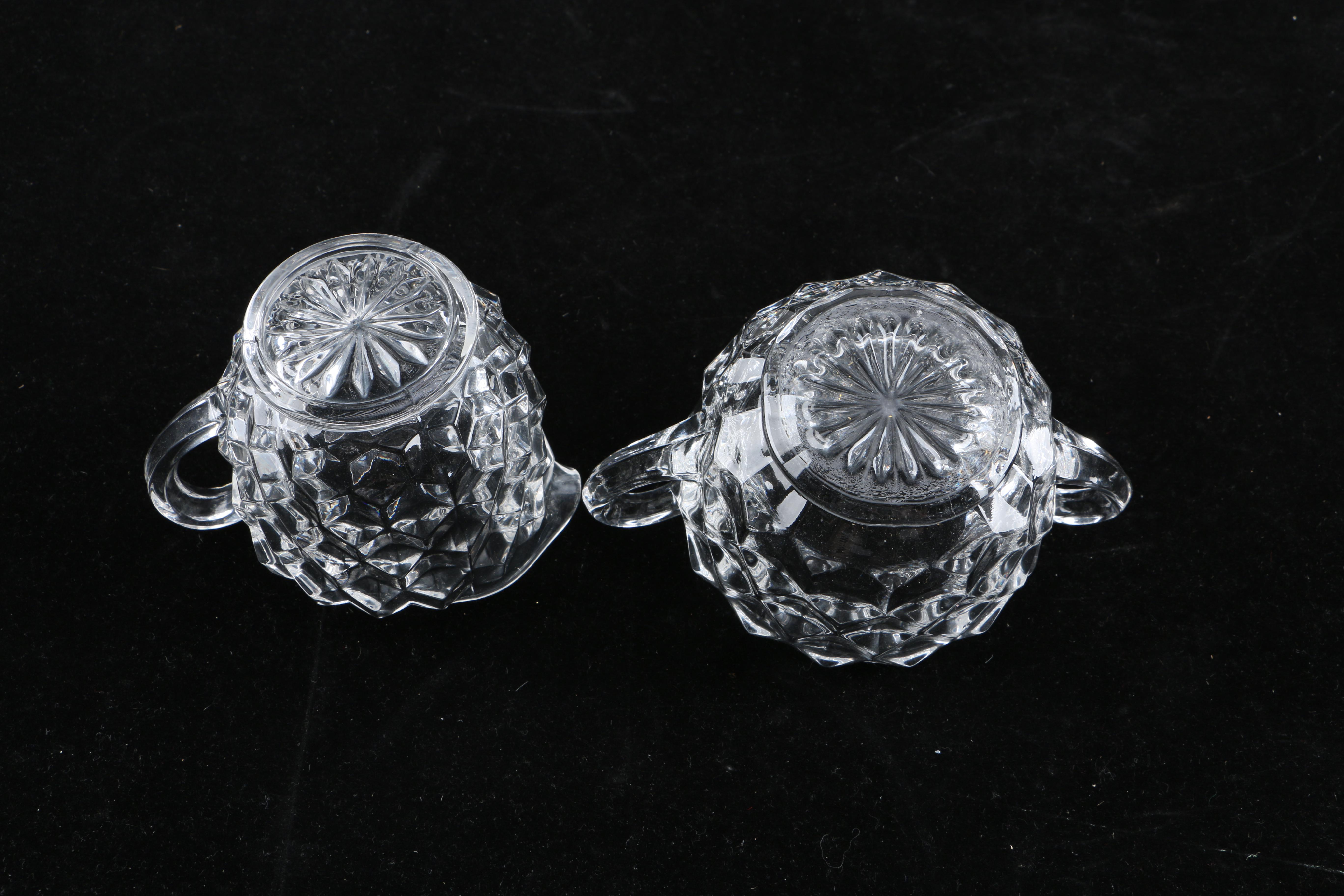 Set of Mainly Fostoria "American" Glass Dinnerware and Serveware