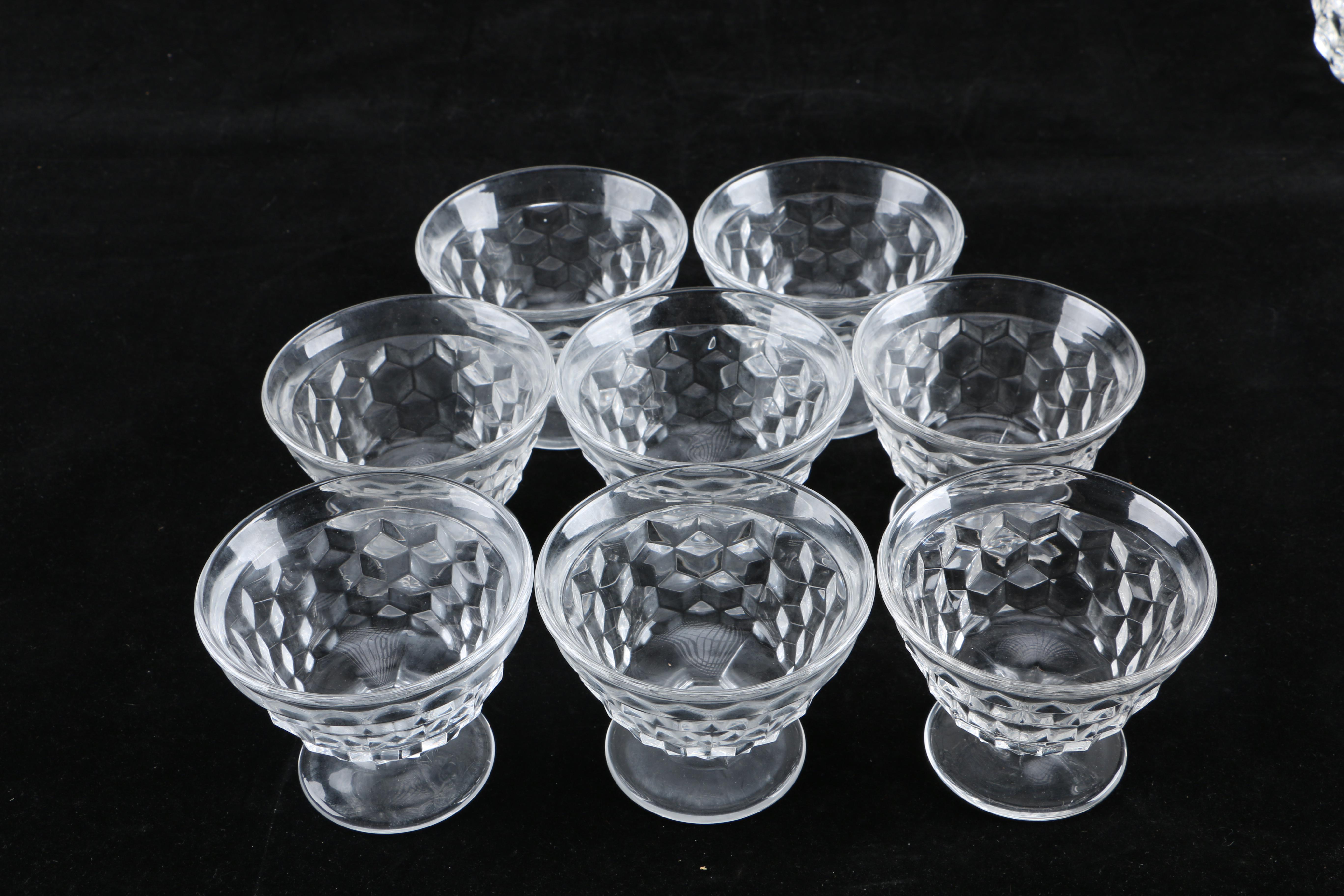 Set of Mainly Fostoria "American" Glass Dinnerware and Serveware