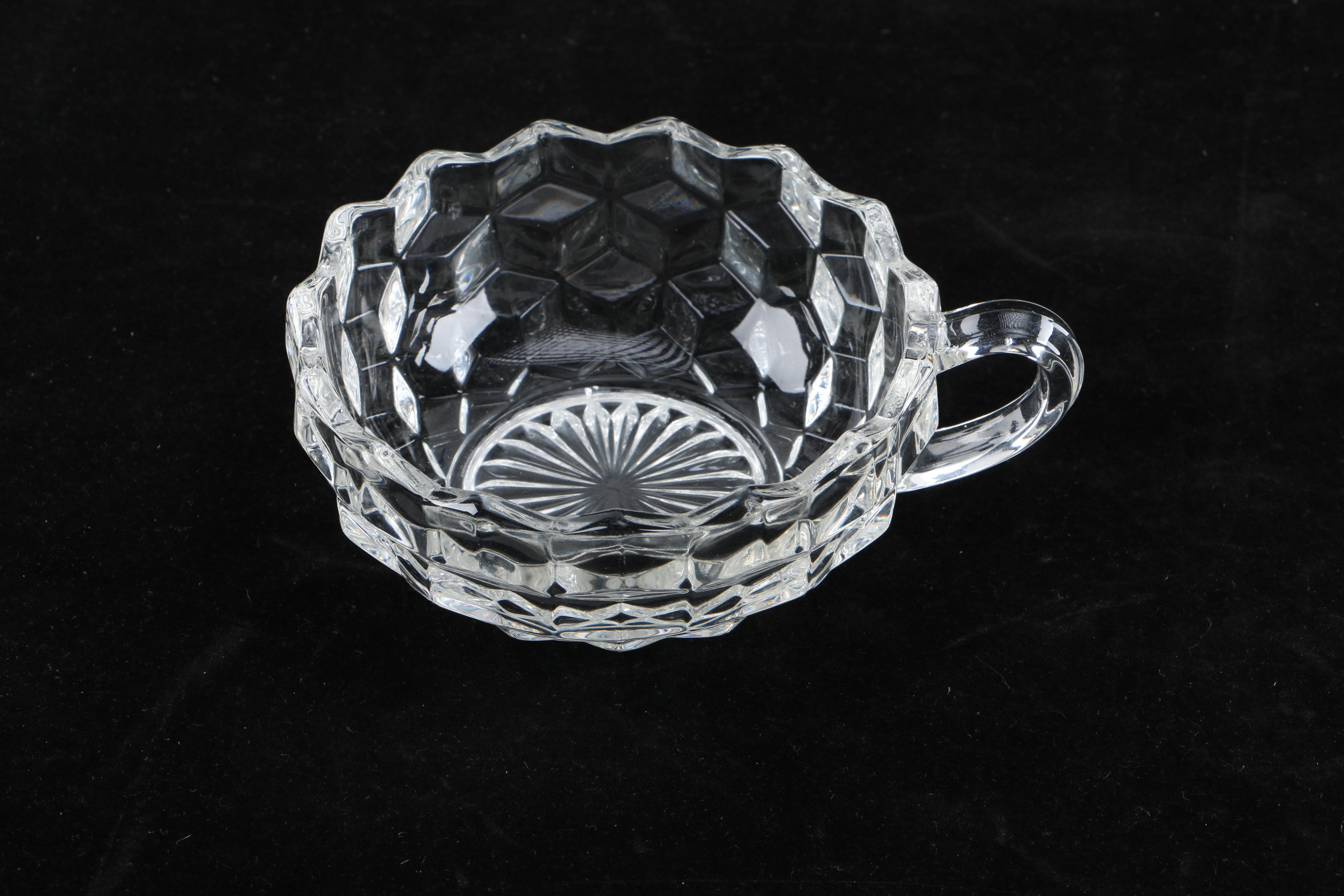 Set of Mainly Fostoria "American" Glass Dinnerware and Serveware