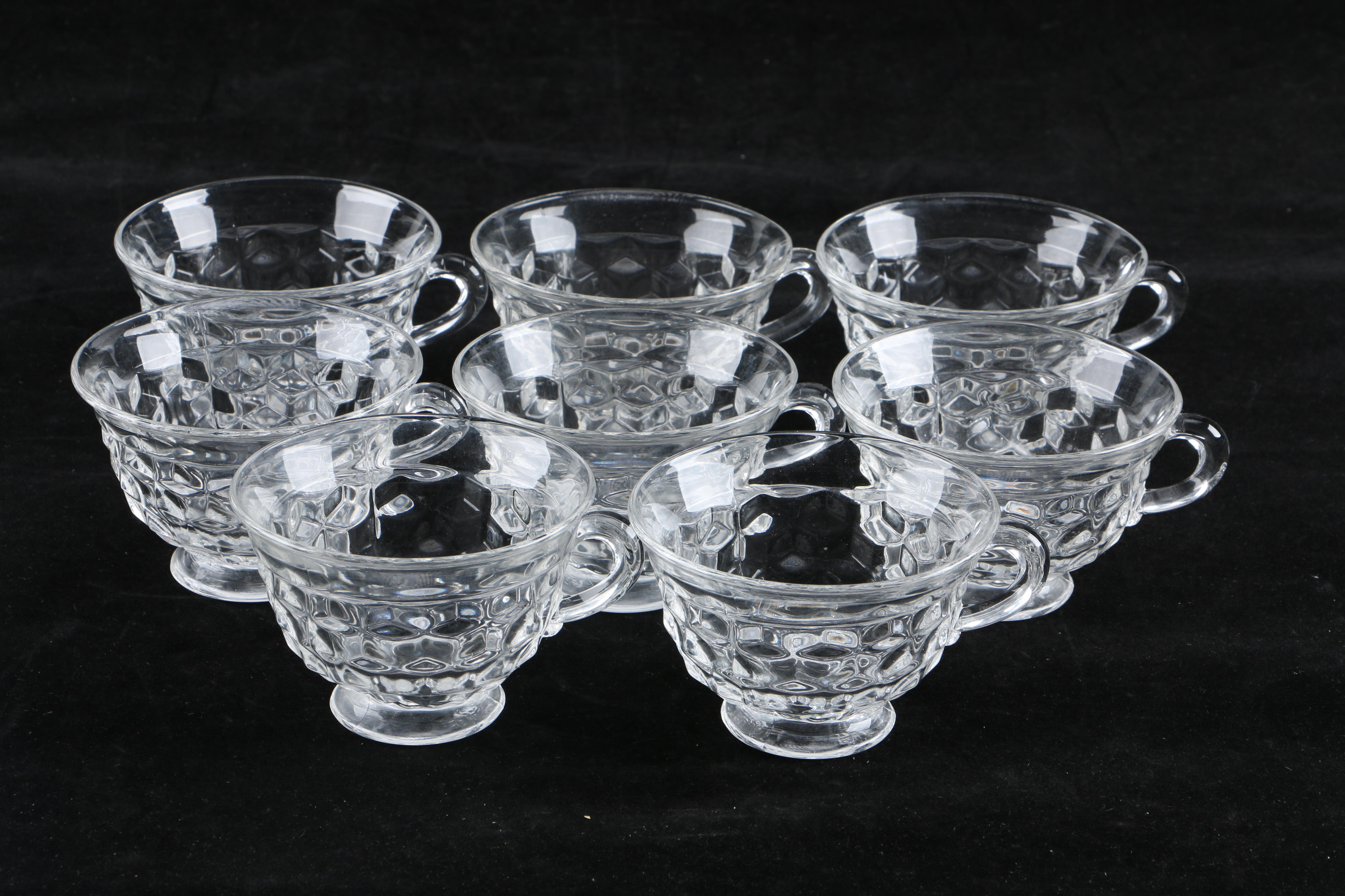 Set of Mainly Fostoria "American" Glass Dinnerware and Serveware