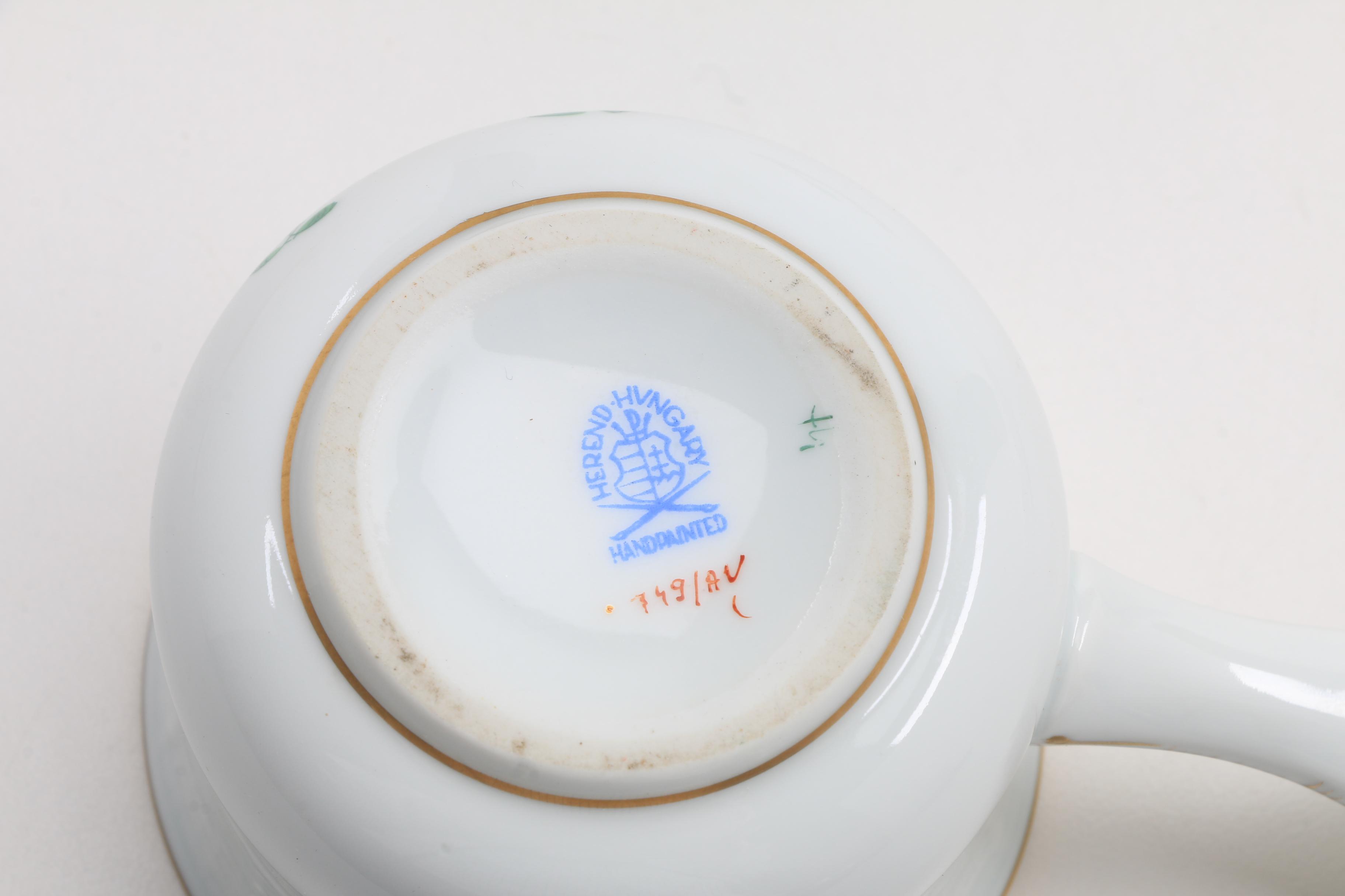 Herend Porcelain "Green Chinese Bouquet" Pitchers and More