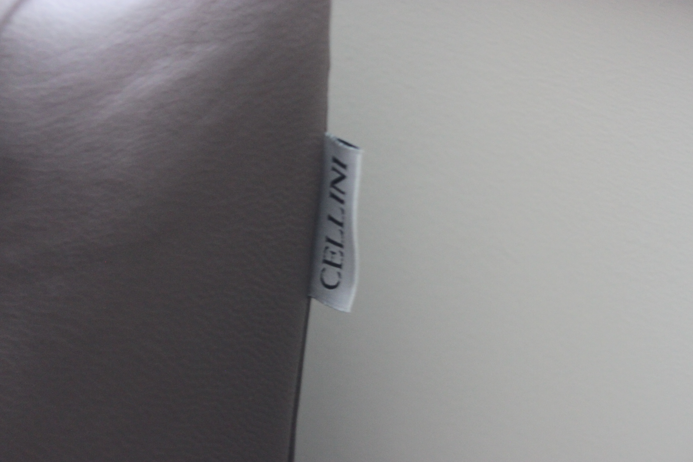 Brown Leather Queen Size Platform Bed by Cellini Furniture