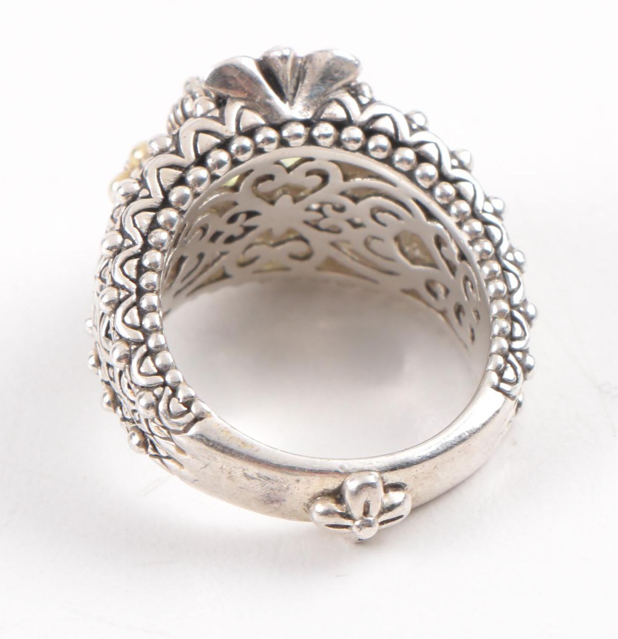 Barbara Bixby Sterling Silver Ring and Earrings Including 18K Gold