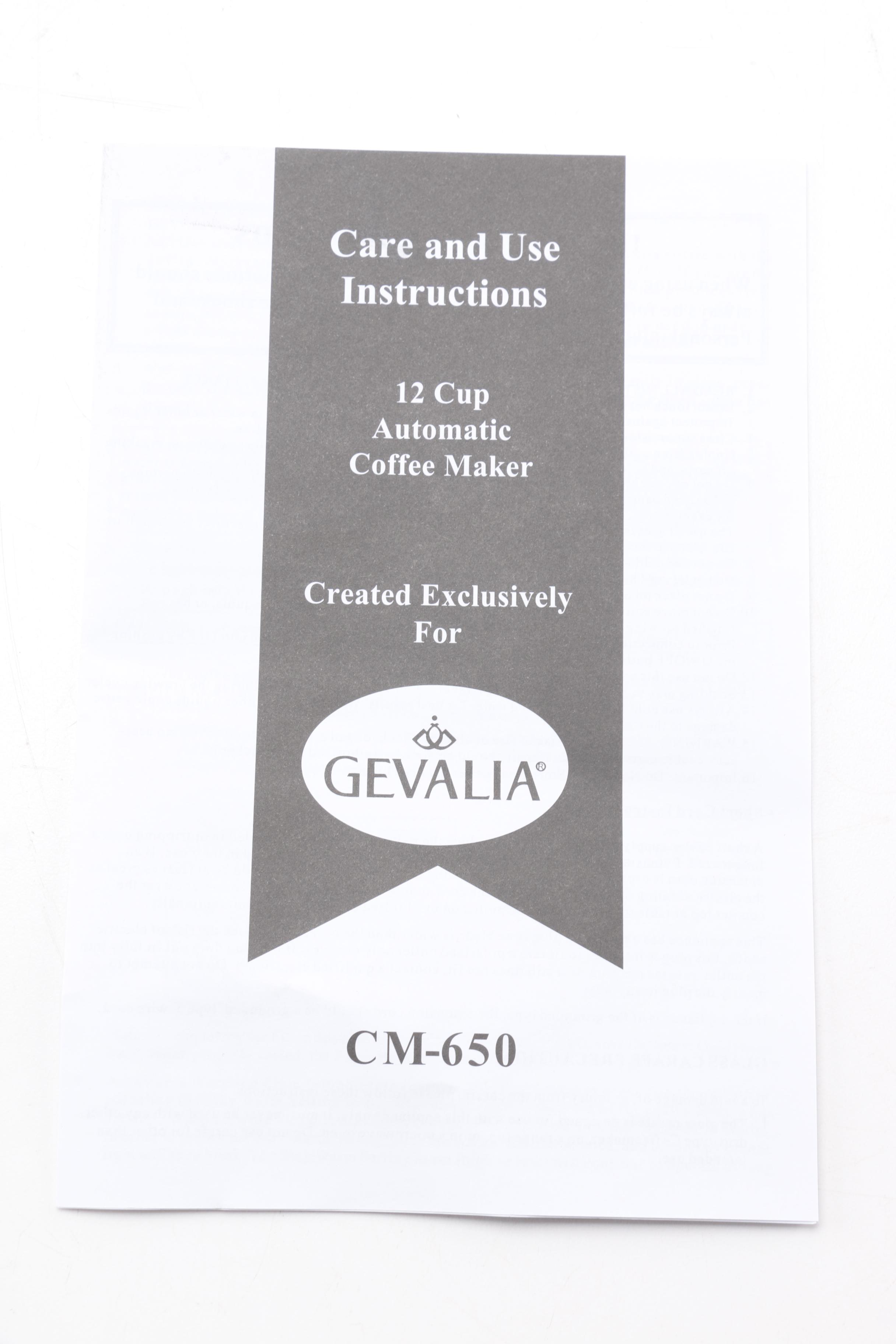 Gevalia Automatic Coffee Maker