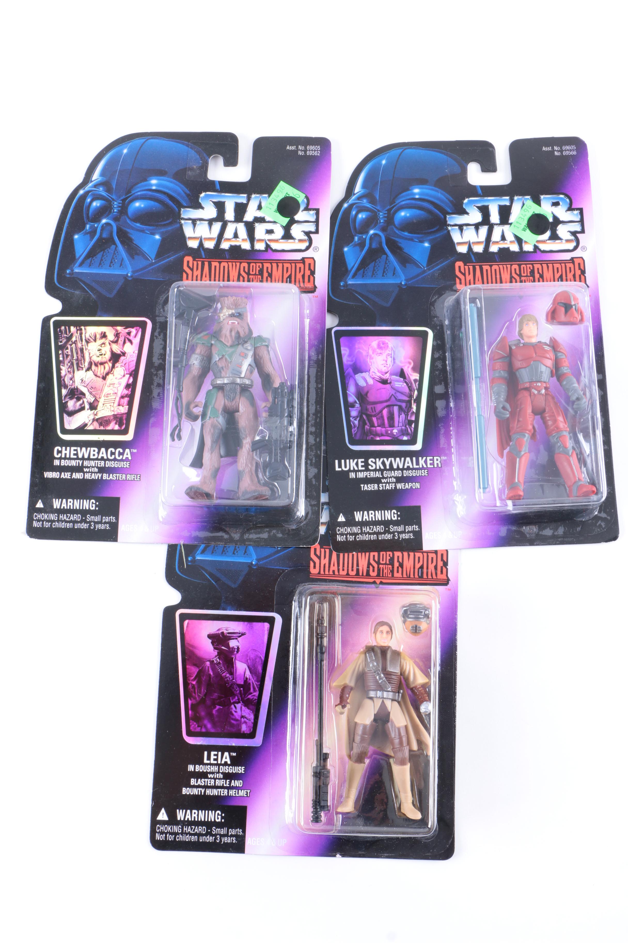 Mint Star Wars Action Figures Featuring "Shadows of the Empire"