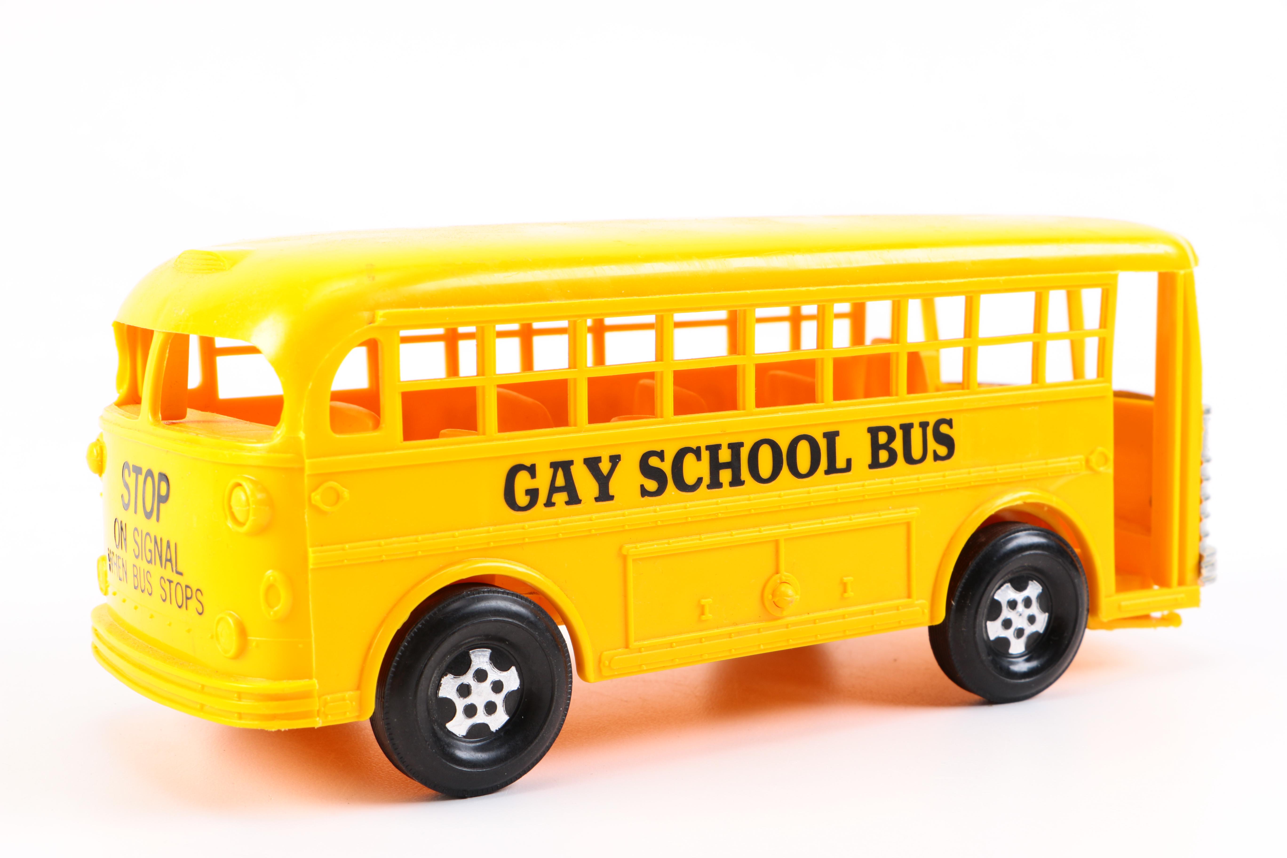Toy Vehicles Including 1960s "Gay School Bus"