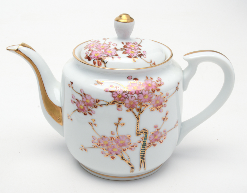 Koshida Japan Hand-Painted Porcelain Tea Set