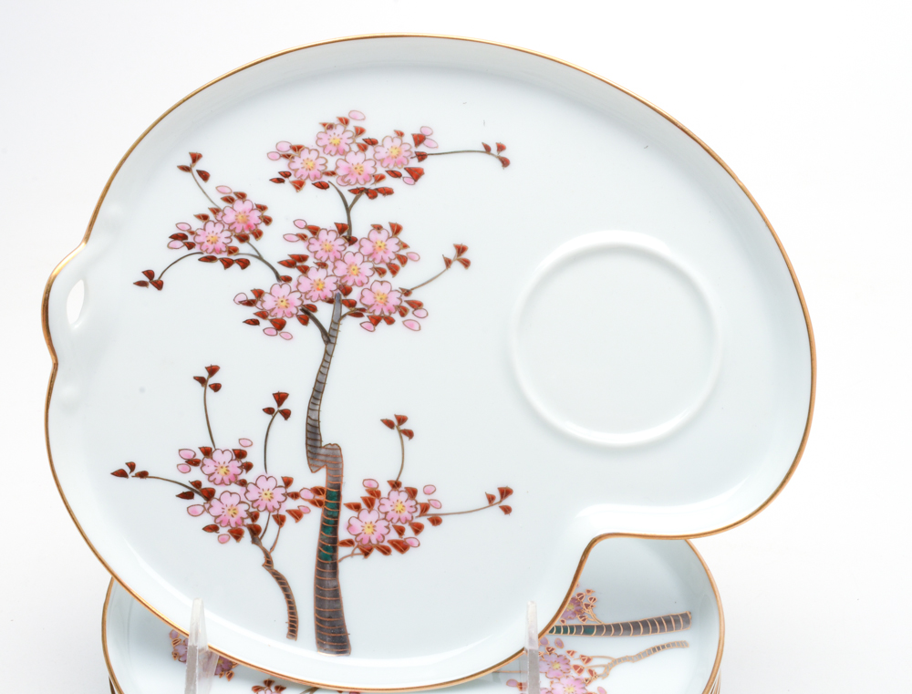 Koshida Japan Hand-Painted Porcelain Tea Set