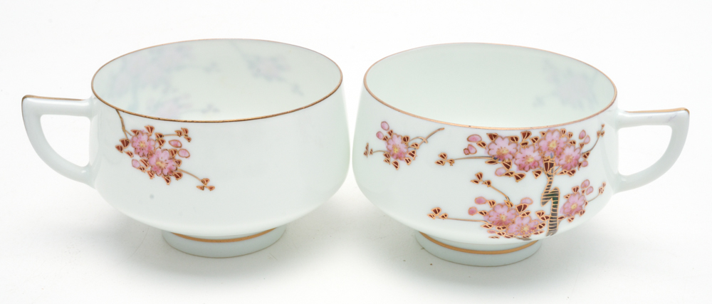 Koshida Japan Hand-Painted Porcelain Tea Set
