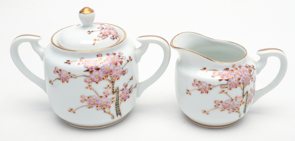 Koshida Japan Hand-Painted Porcelain Tea Set