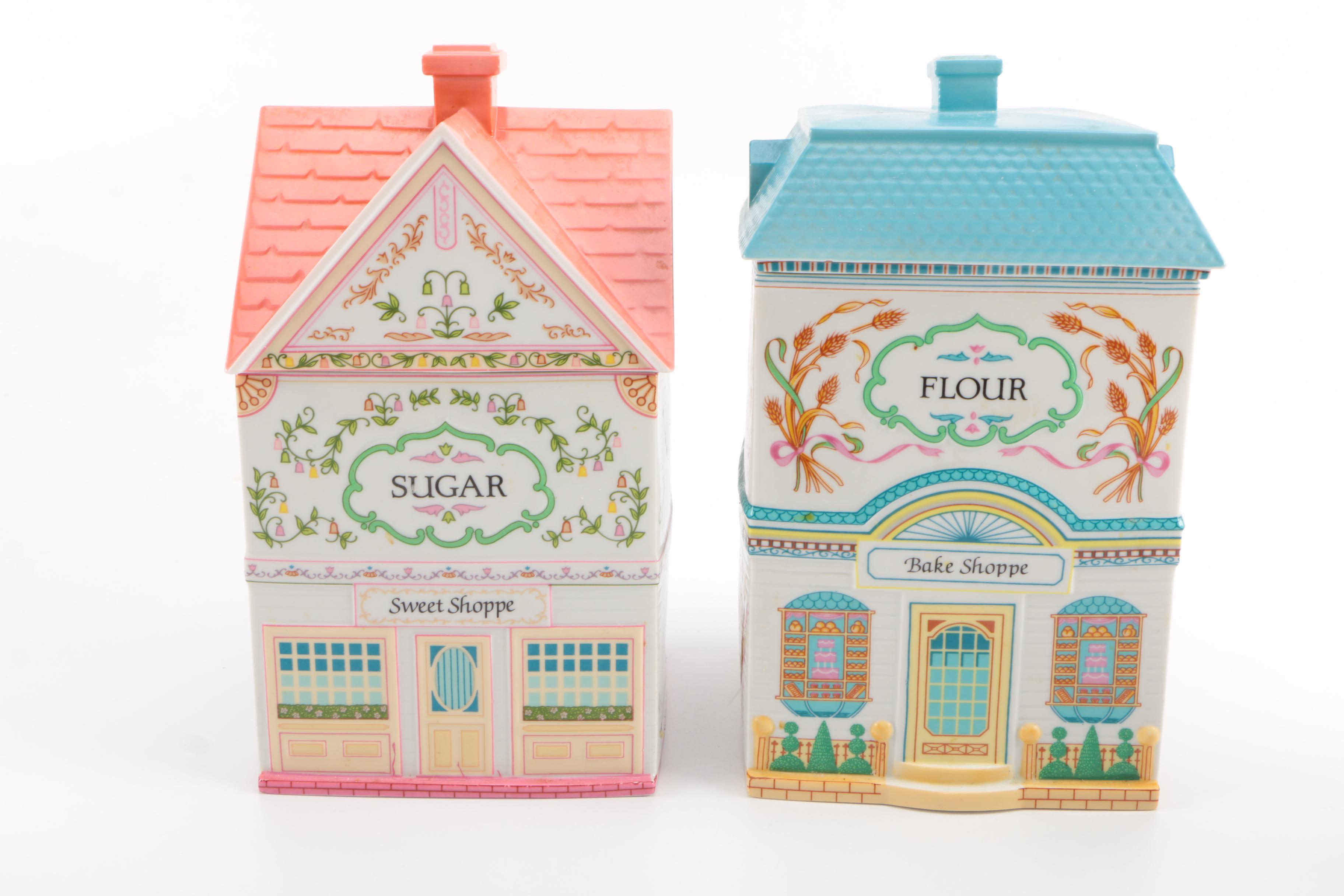 Lenox Ceramic Jars "The Lenox Village Canisters"