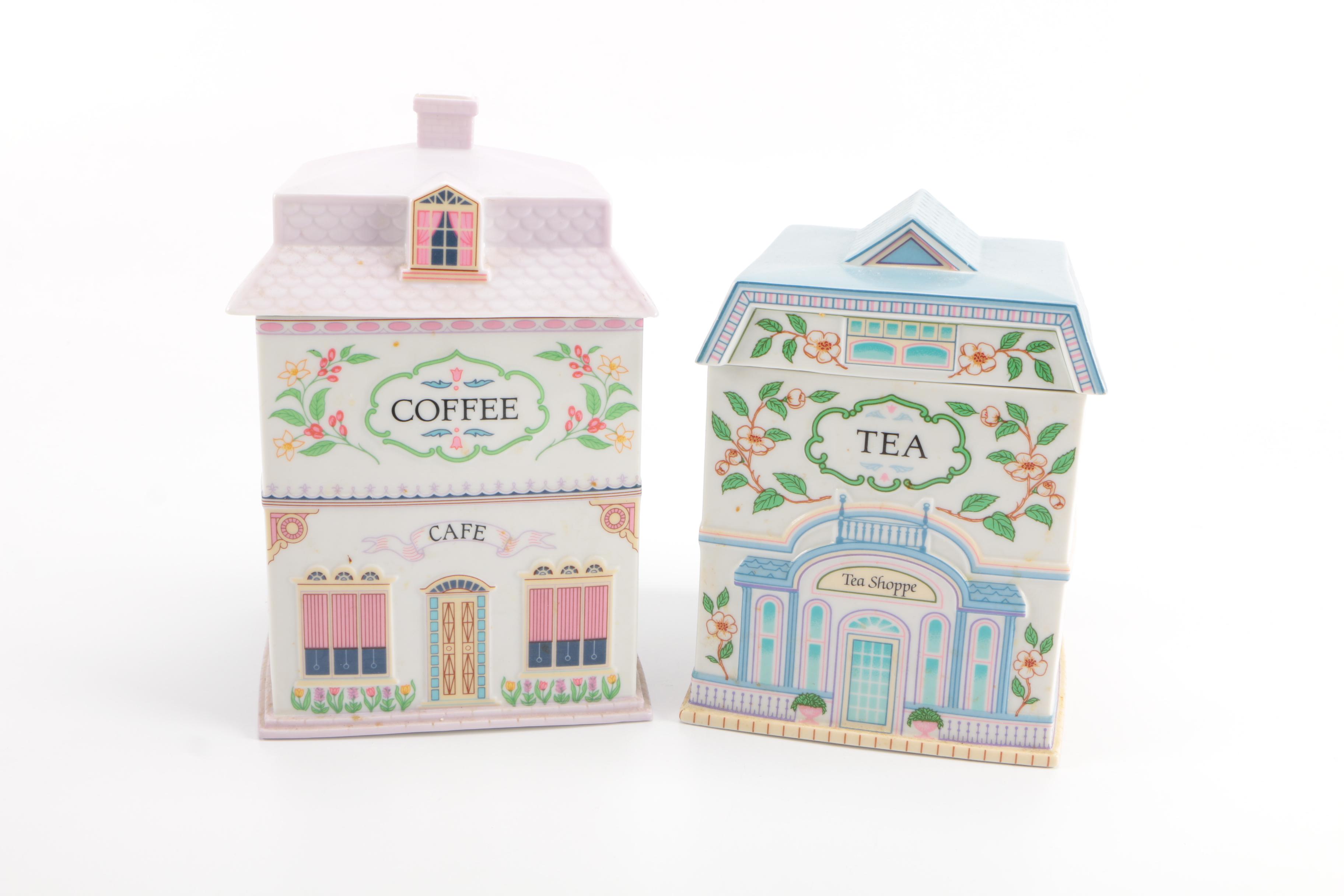 Lenox Ceramic Jars "The Lenox Village Canisters"