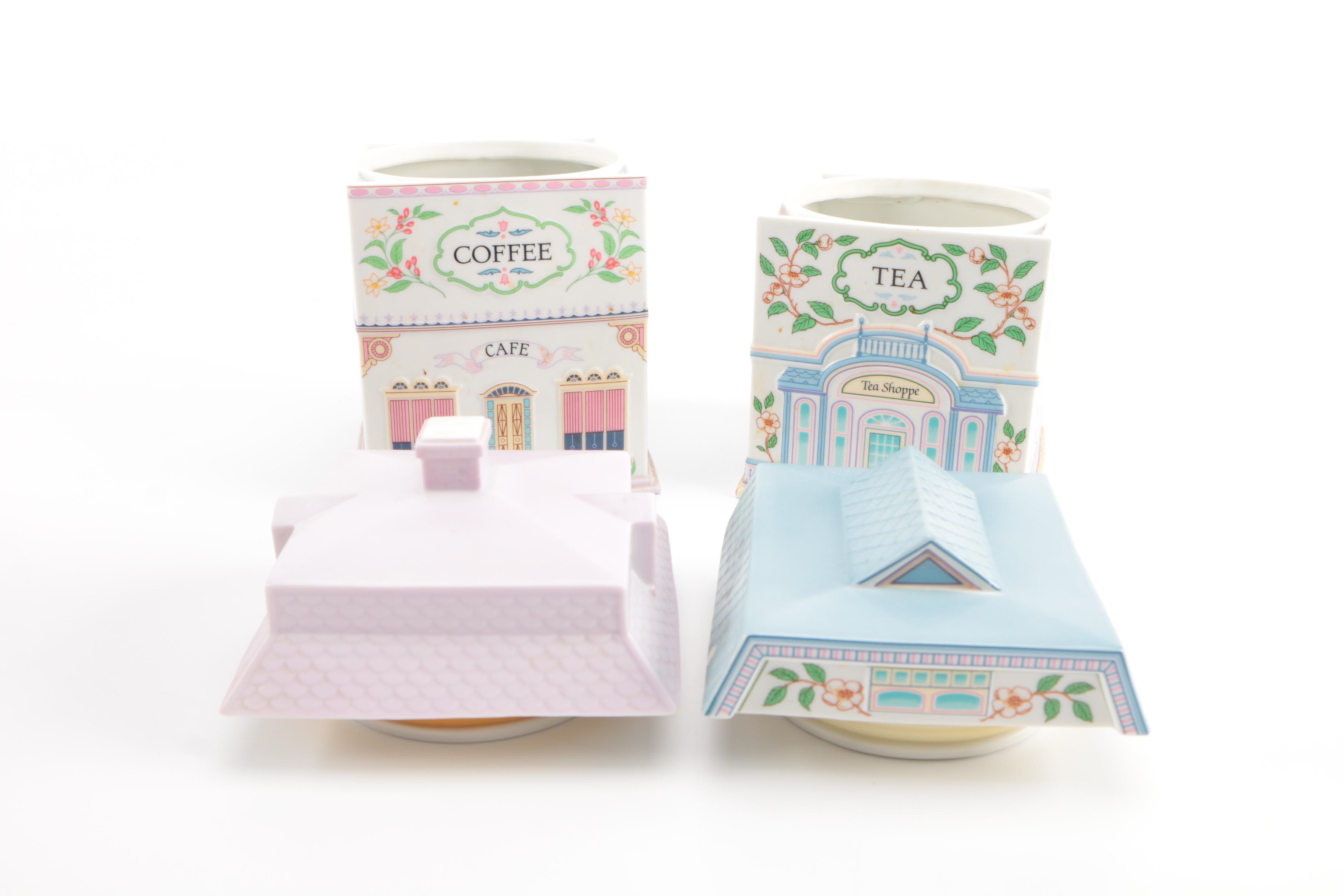 Lenox Ceramic Jars "The Lenox Village Canisters"