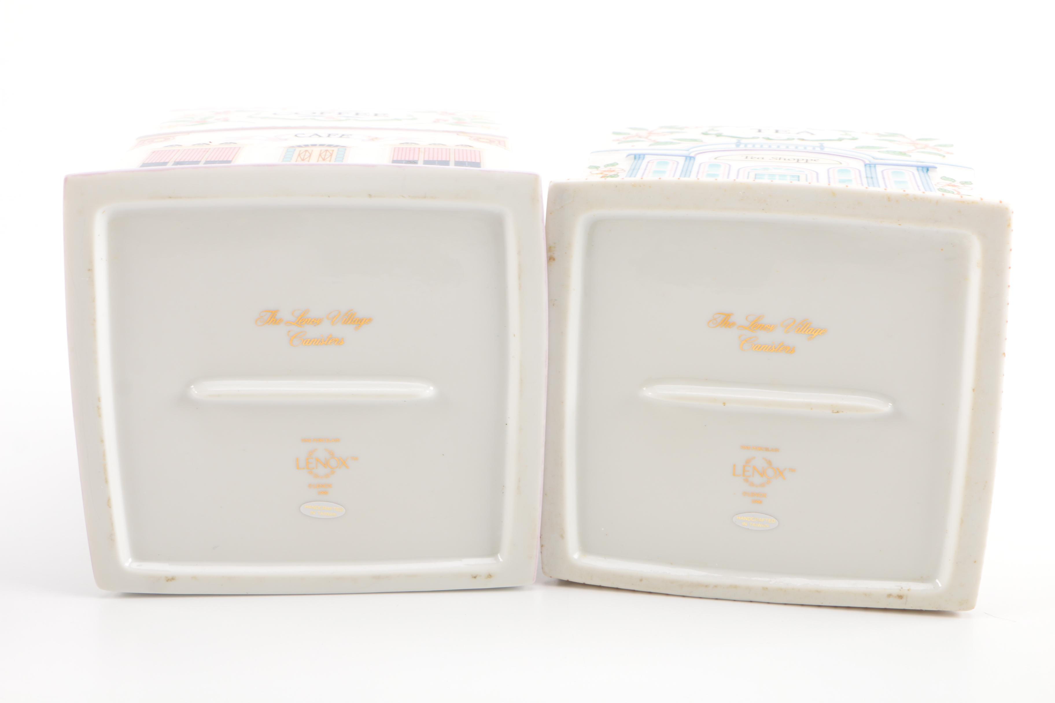 Lenox Ceramic Jars "The Lenox Village Canisters"