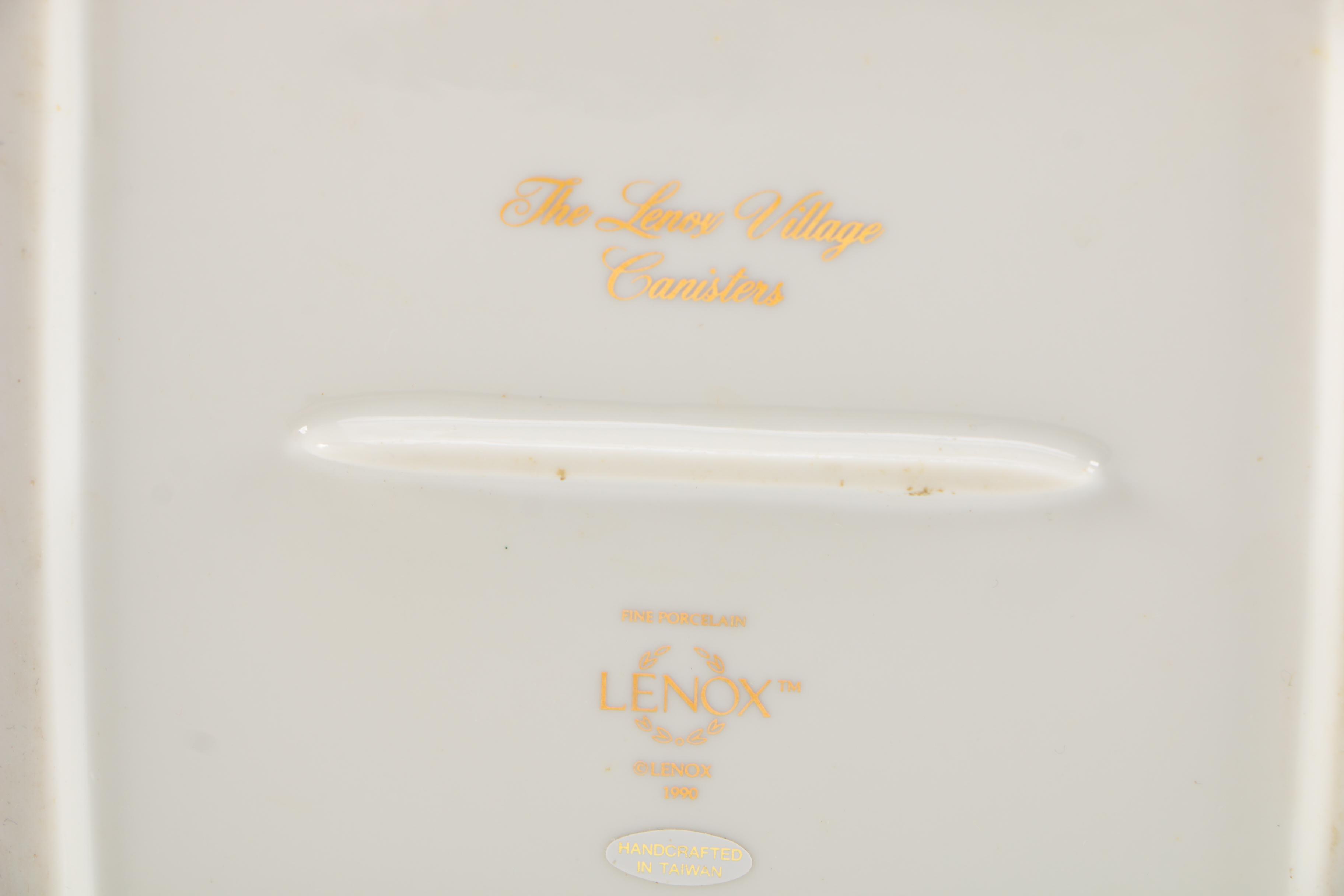 Lenox Ceramic Jars "The Lenox Village Canisters"