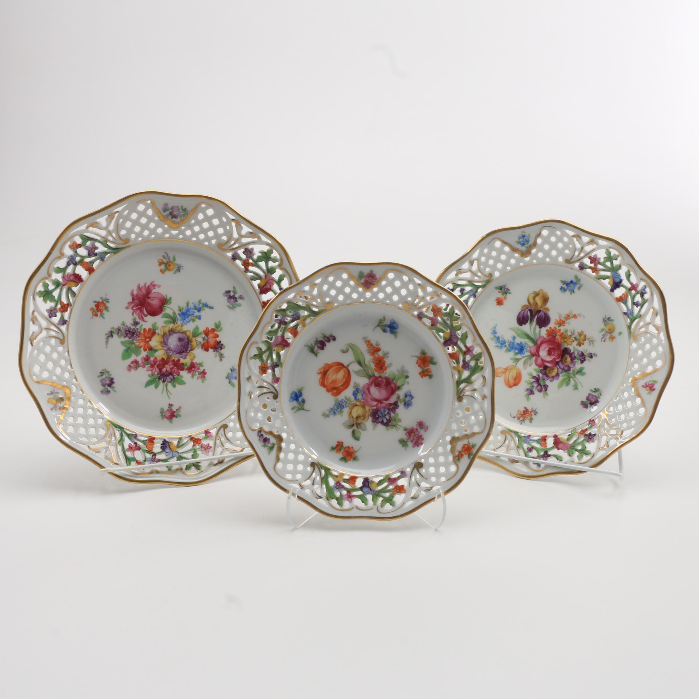 Assorted Schumann Bavaria "Chateau Bouquet" Plates