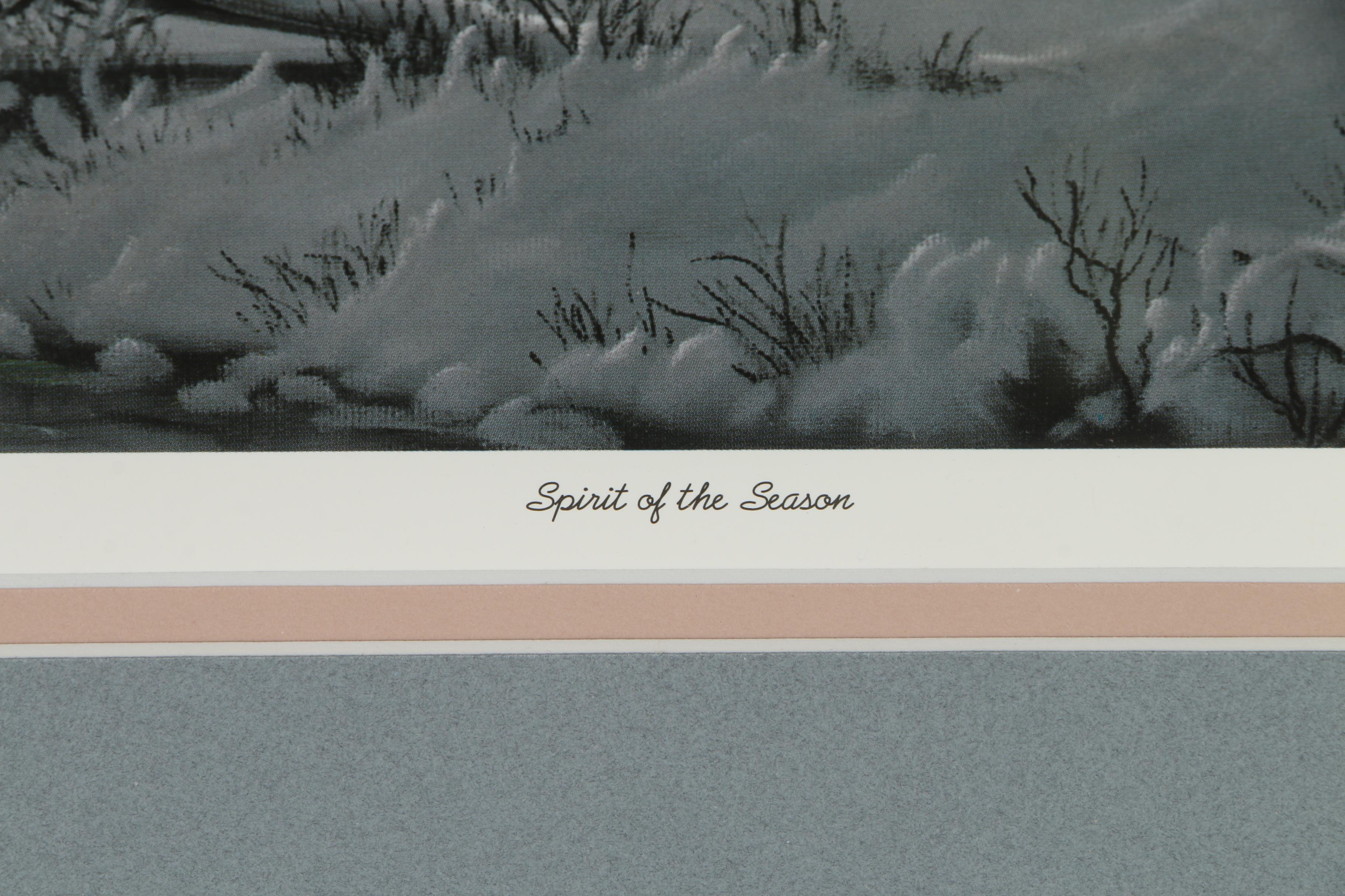 Jesse Barnes Limited Edition Offset Lithograph "Spirit of the Season"
