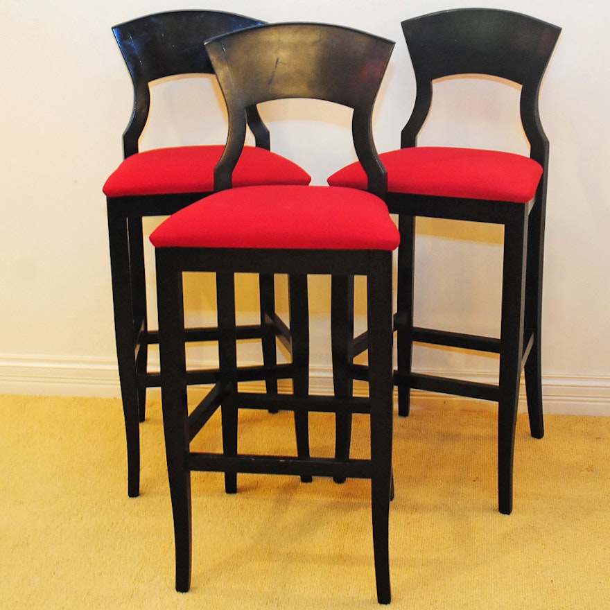 Set of Contemporary Bar Stools by Shafer