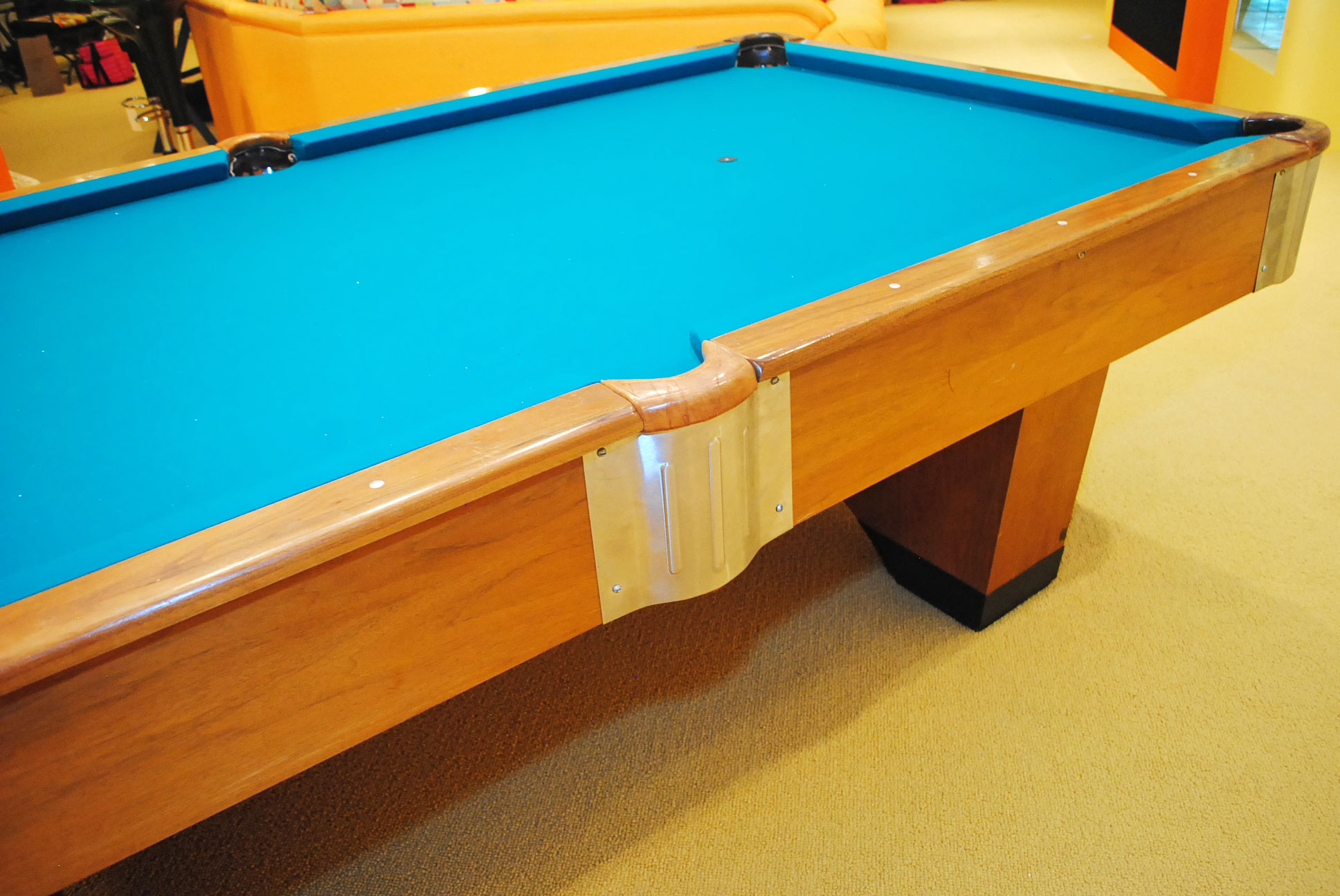 Vintage Steepleton Slate Billiards Table