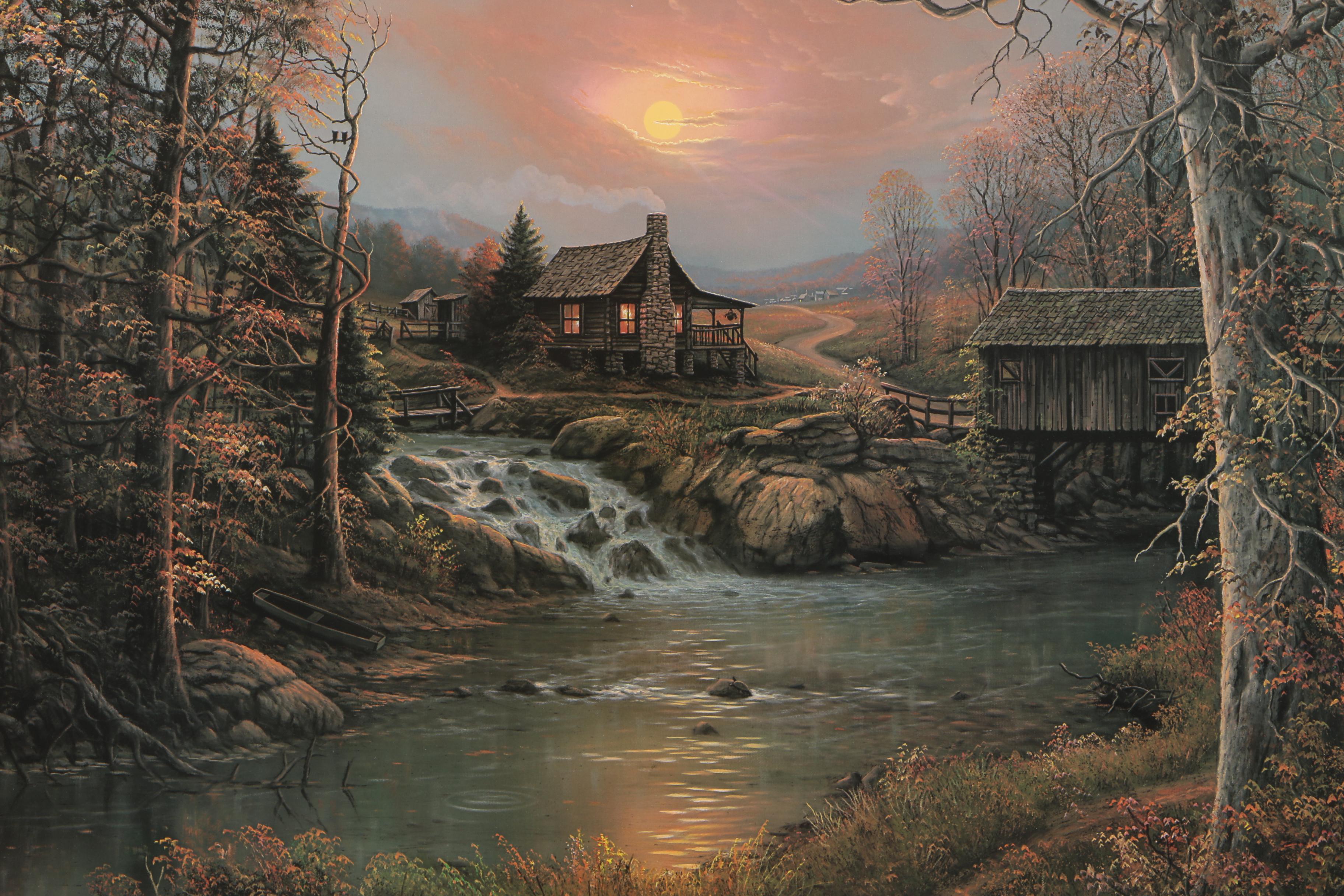 Jesse Barnes Limited Edition Offset Lithograph "Indian Summer"