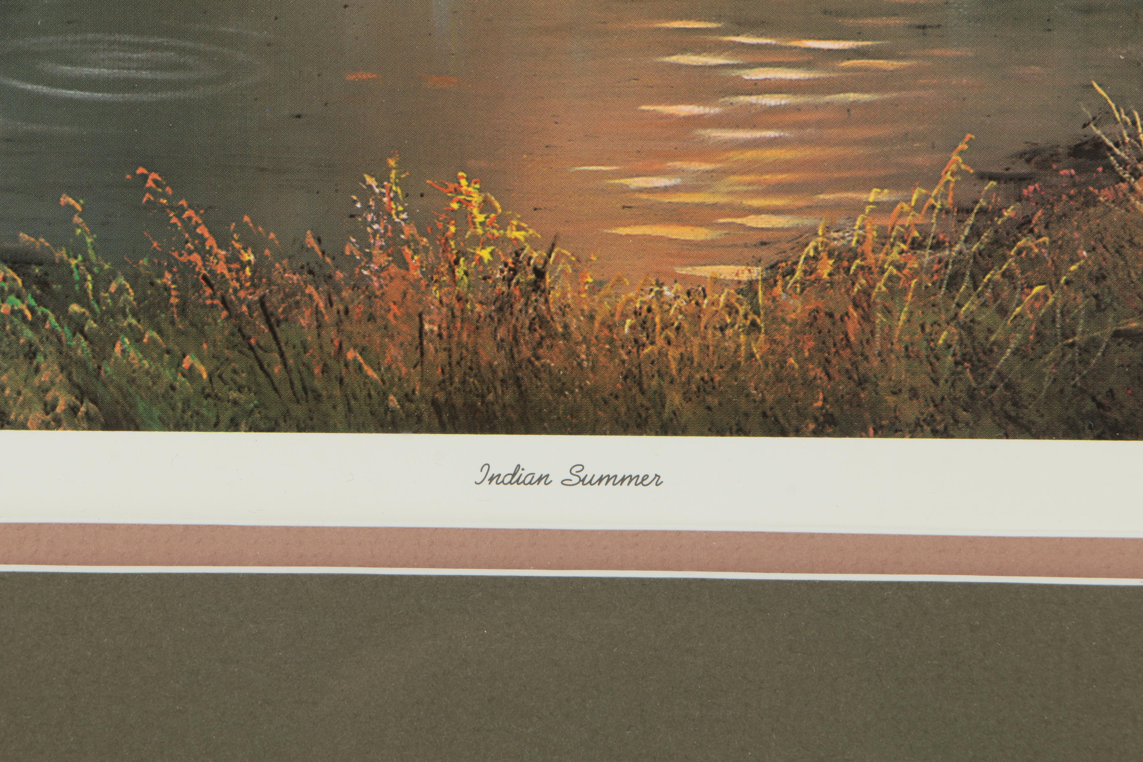 Jesse Barnes Limited Edition Offset Lithograph "Indian Summer"