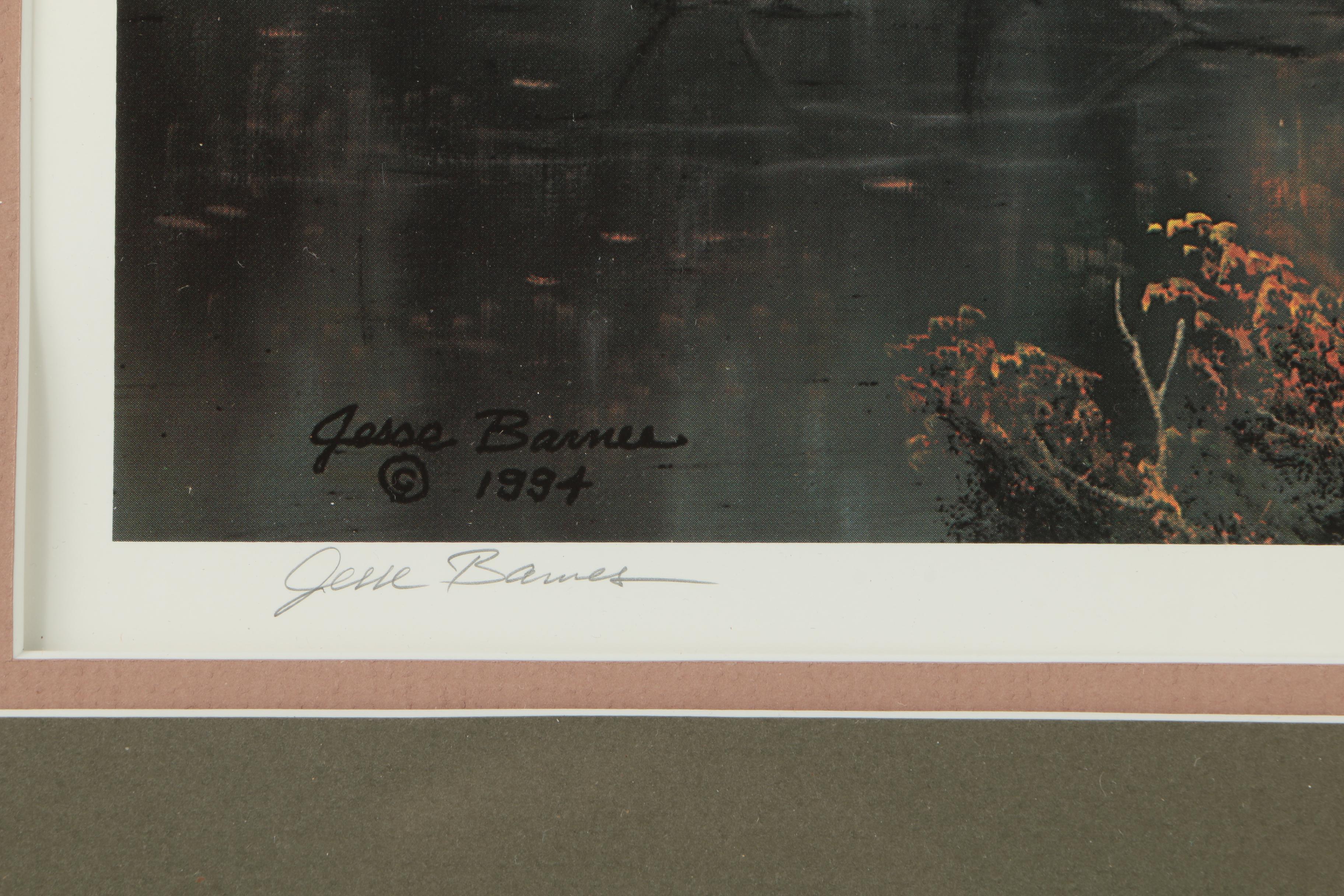 Jesse Barnes Limited Edition Offset Lithograph "Indian Summer"