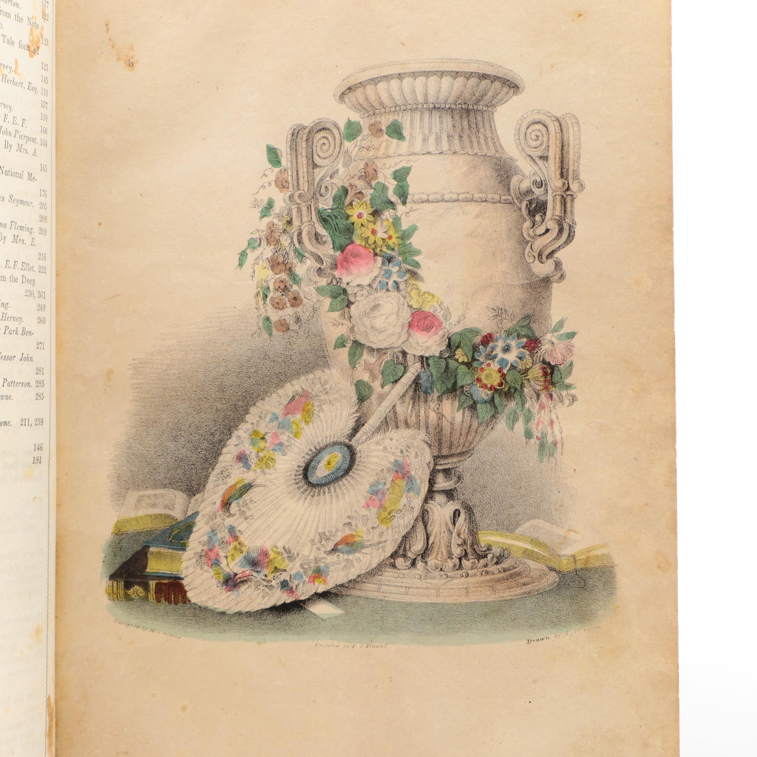 1844–1845 "Godey's Lady's Book" Bound Volumes