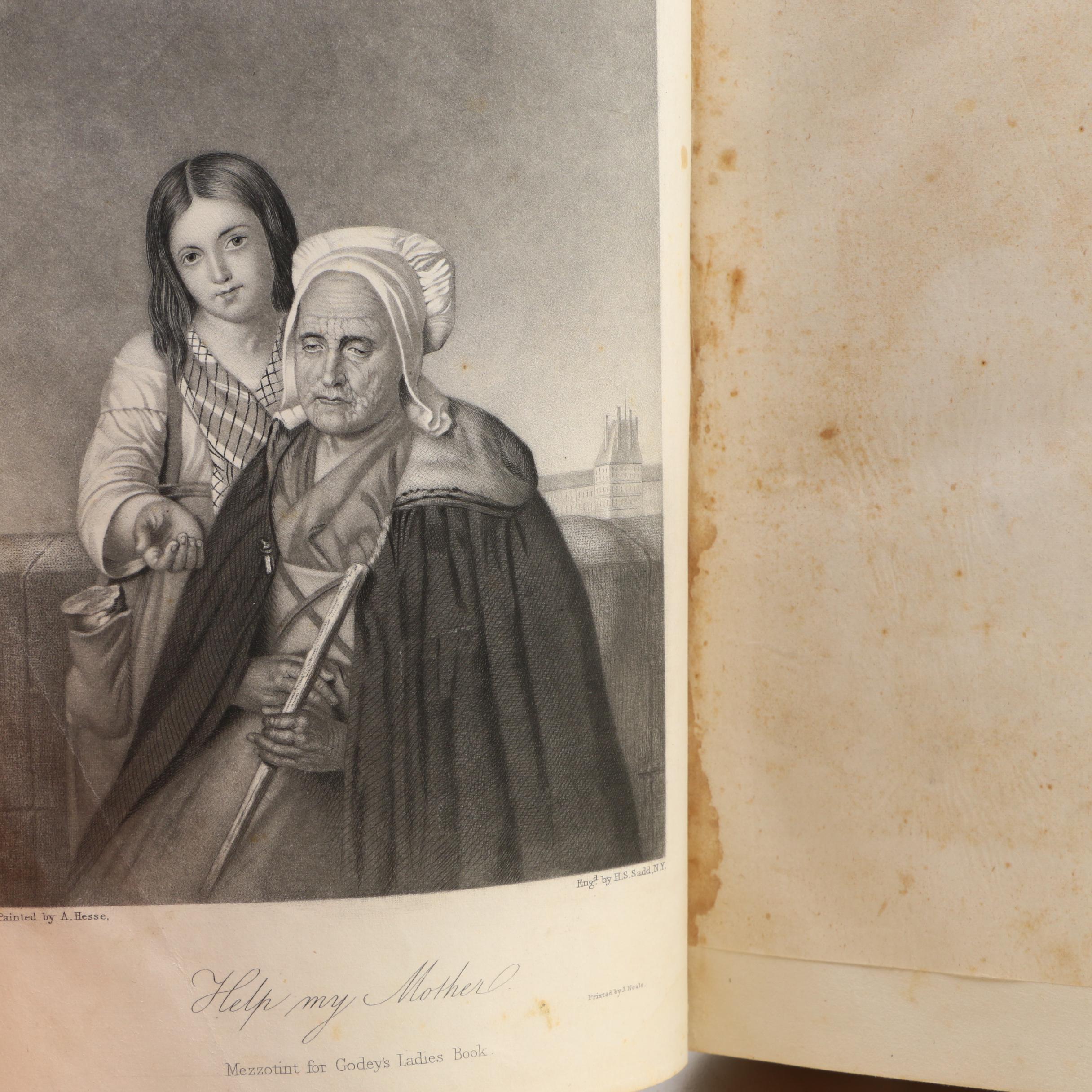 1844–1845 "Godey's Lady's Book" Bound Volumes