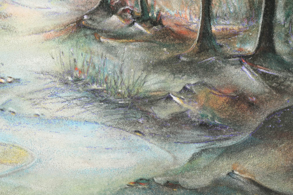 Pair of Armin Birkel Embellished Offset Lithographs on Paper