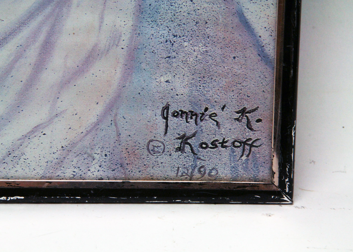 Offset Lithograph After Jonnie K. Kostoff Painting "One Feather Maiden"