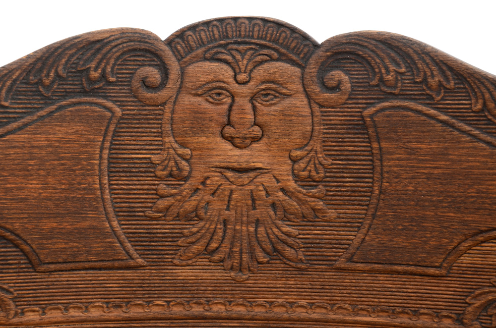 Antique Press-Back Rocking Chair