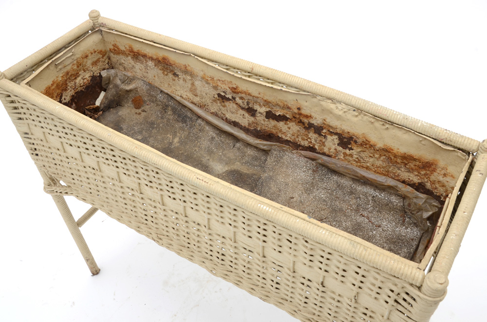 Vintage Wicker Plant Stand