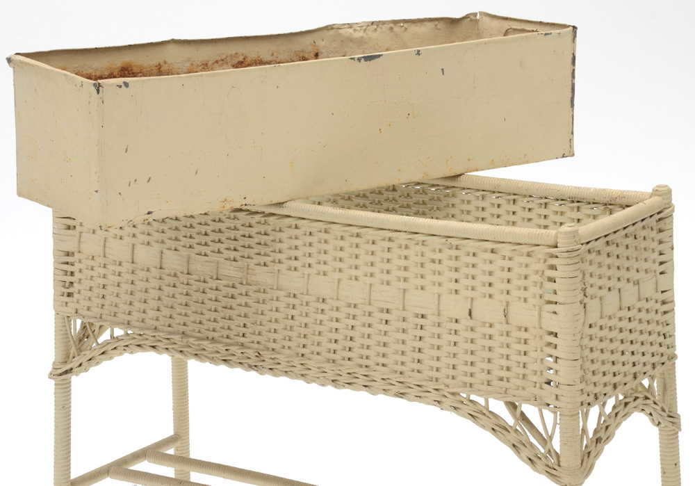 Vintage Wicker Plant Stand