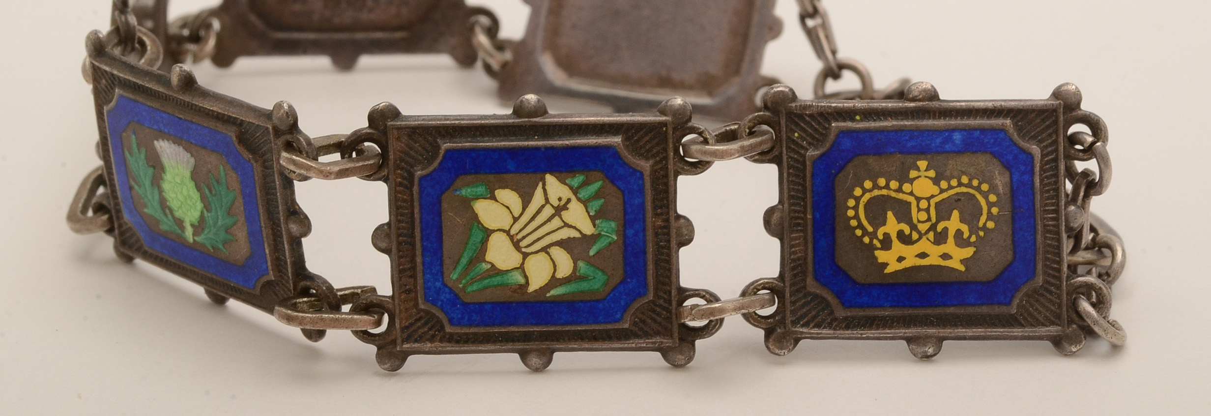 1954 Turner & Simpson Sterling Silver Bracelet United Kingdom Theme