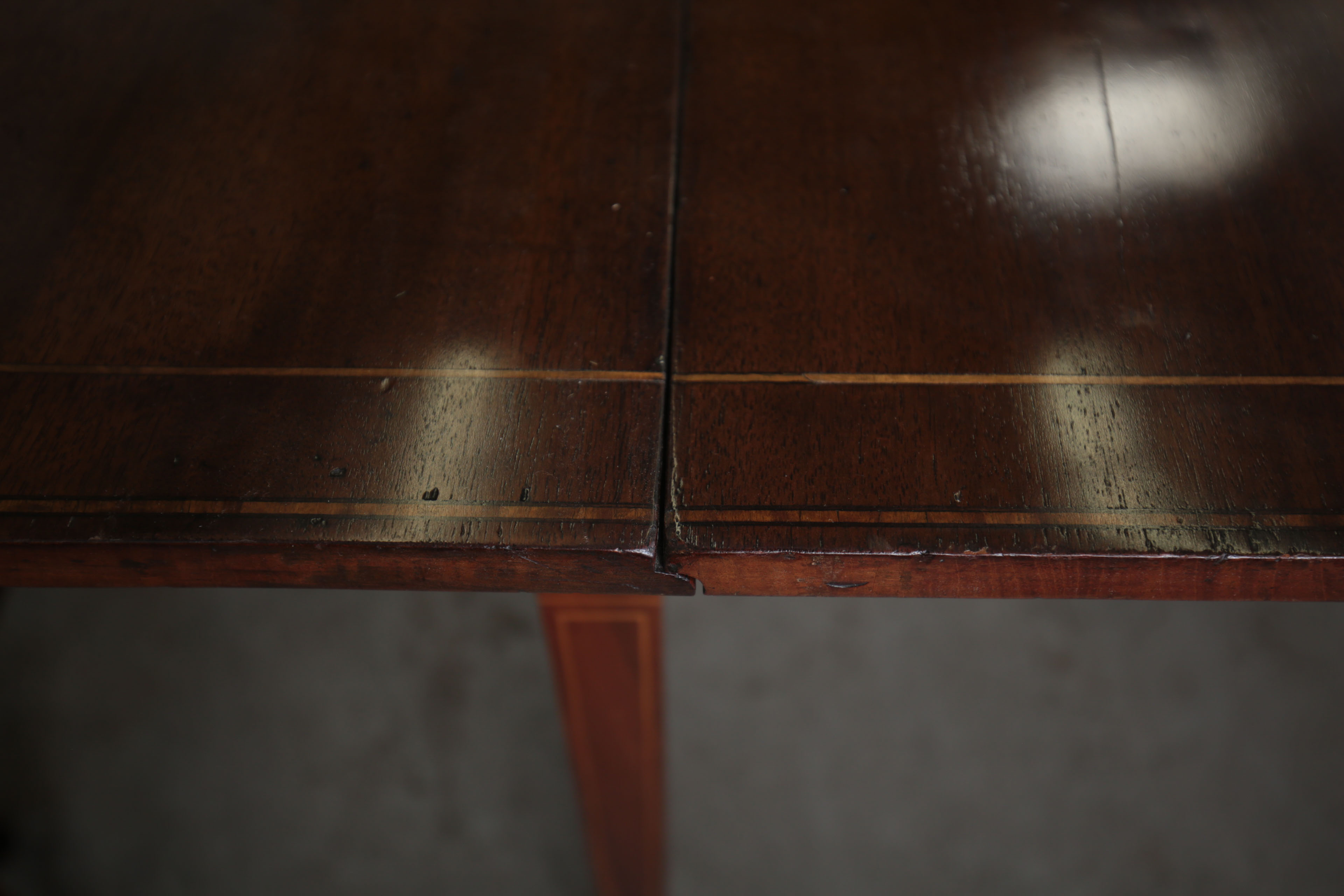 Antique Hepplewhite Three-Part Banquet Table