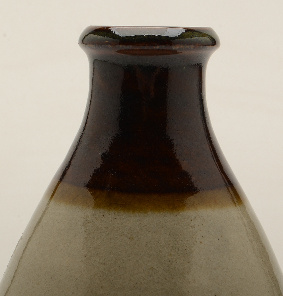 Vintage Japanese Earthenware Sake Bottle