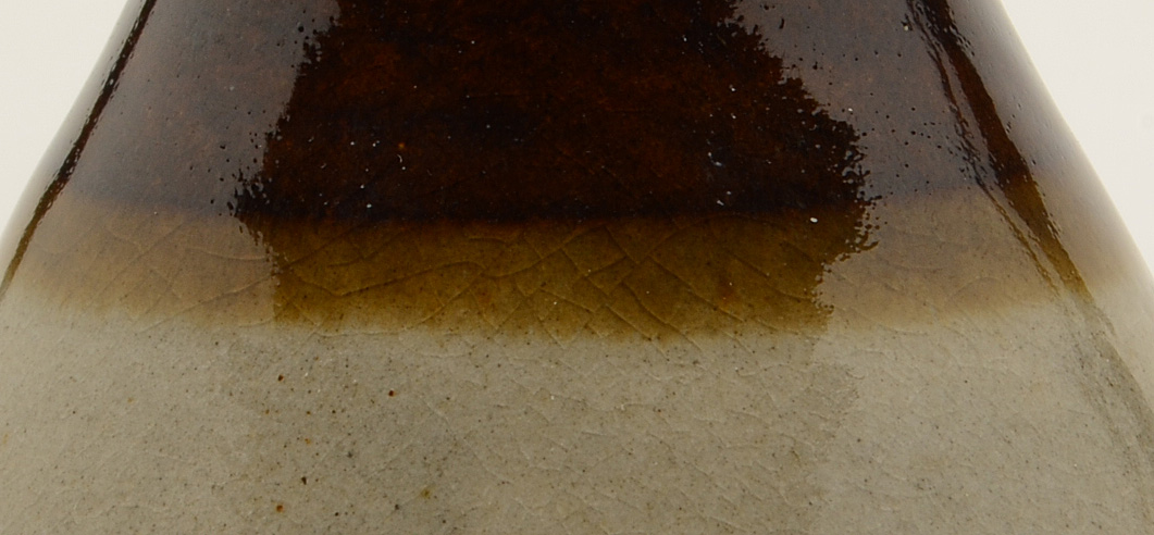 Vintage Japanese Earthenware Sake Bottle