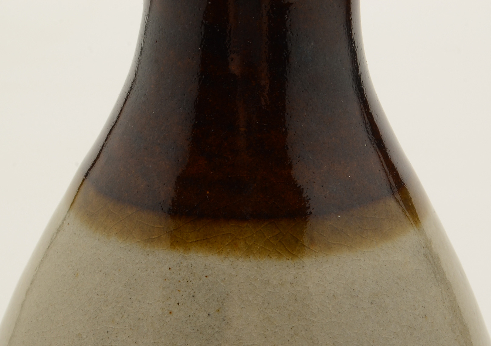 Vintage Japanese Earthenware Sake Bottle