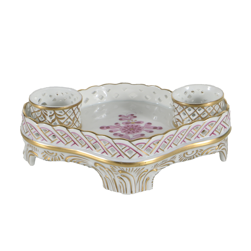 Herend Porcelain Inkwell