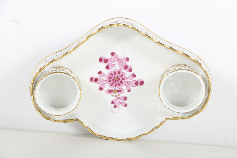 Herend Porcelain Inkwell