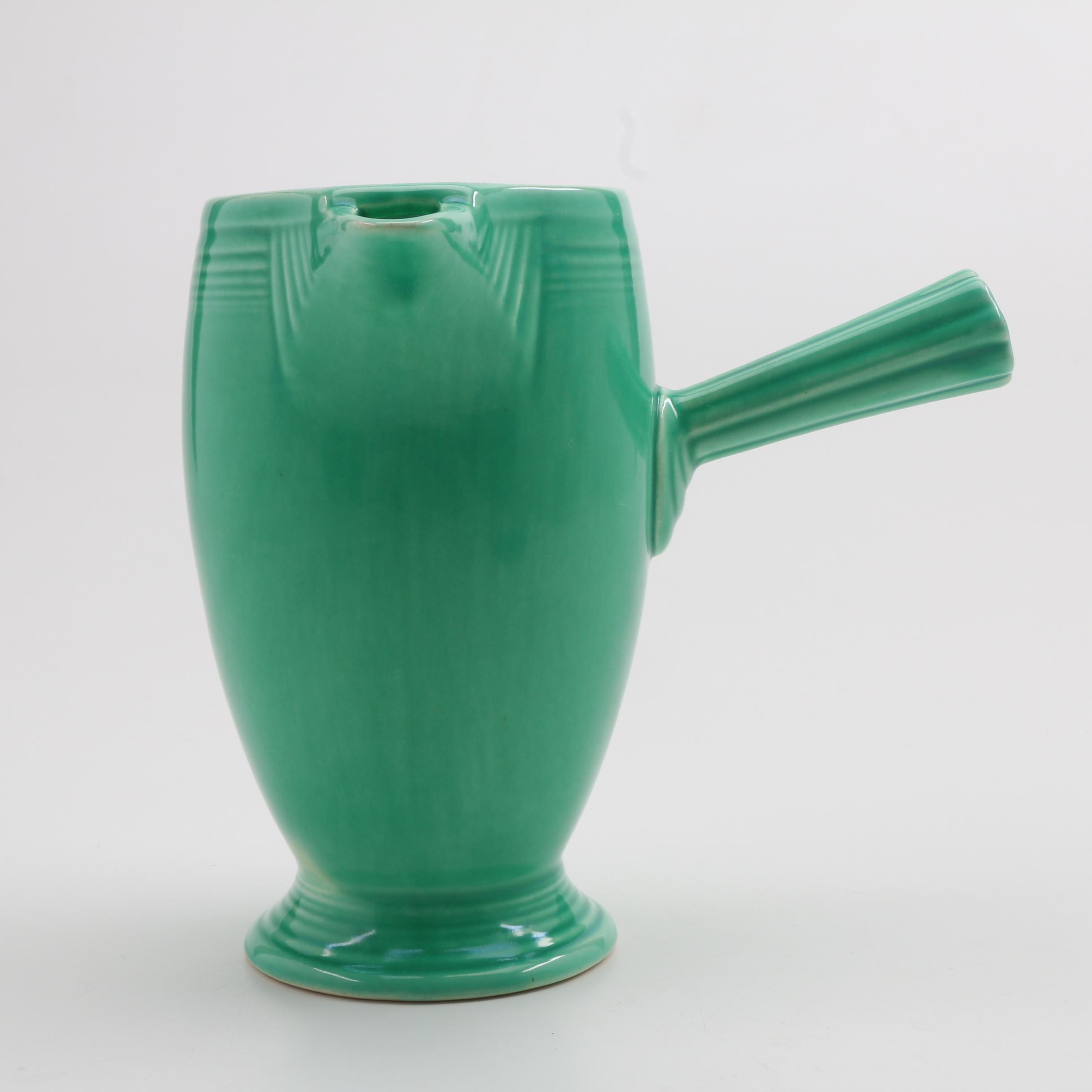 Green Fiesta Stick Handle Coffee Demitasse Pot